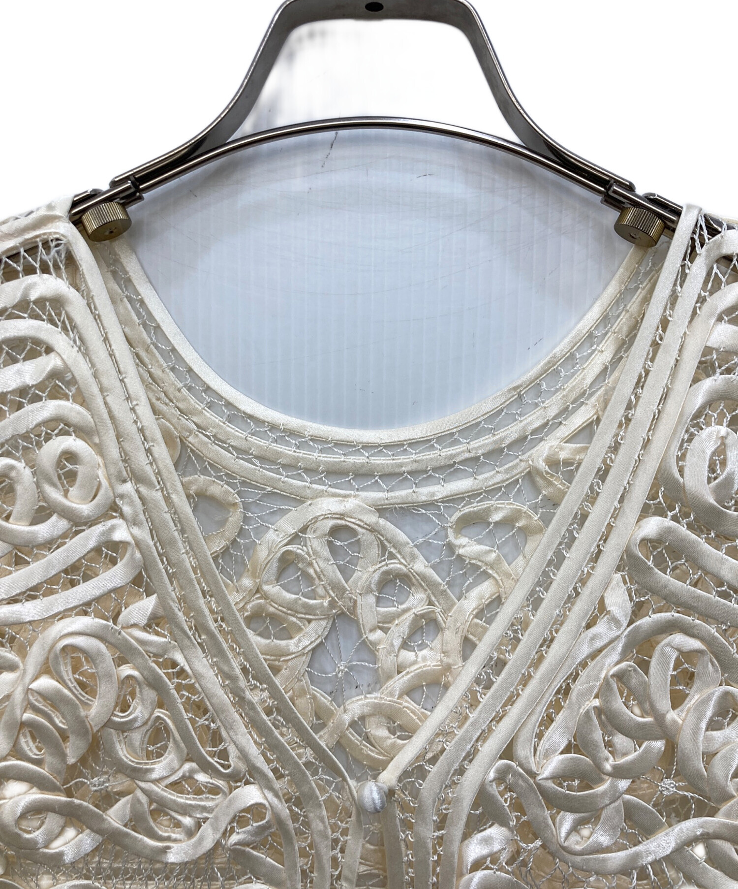 中古・古着通販】AMERI (アメリ) 2WAY SATIN BATTEN LACE VEST 