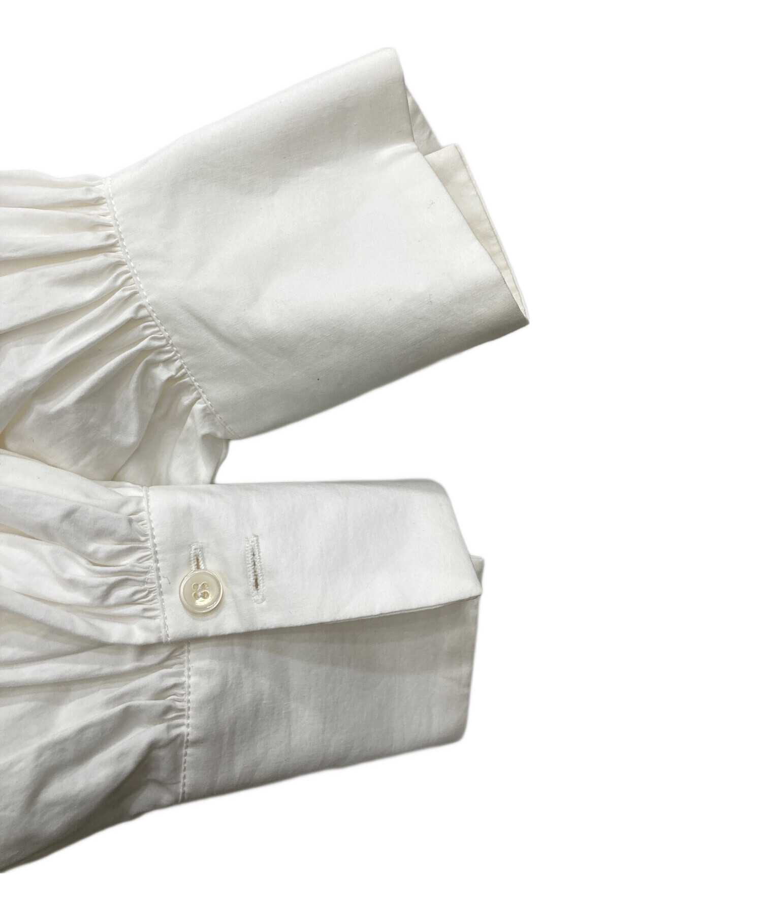 中古・古着通販】CLANE (クラネ) BIG COLLAR DRAWSTRING BLOUSE 中古・古着通販】CLANE (クラネ) BIG COLLAR DRAWSTRING BLOUSE