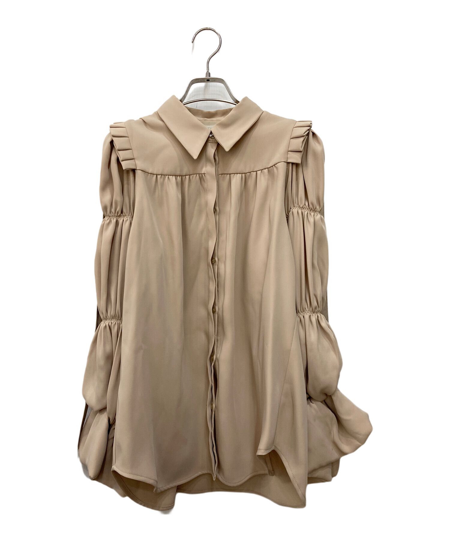 中古・古着通販】HAENGNAE (ヘンネ) OMOCHI BLOUSE ベージュ 中古・古着通販】HAENGNAE (ヘンネ) OMOCHI BLOUSE ベージュ