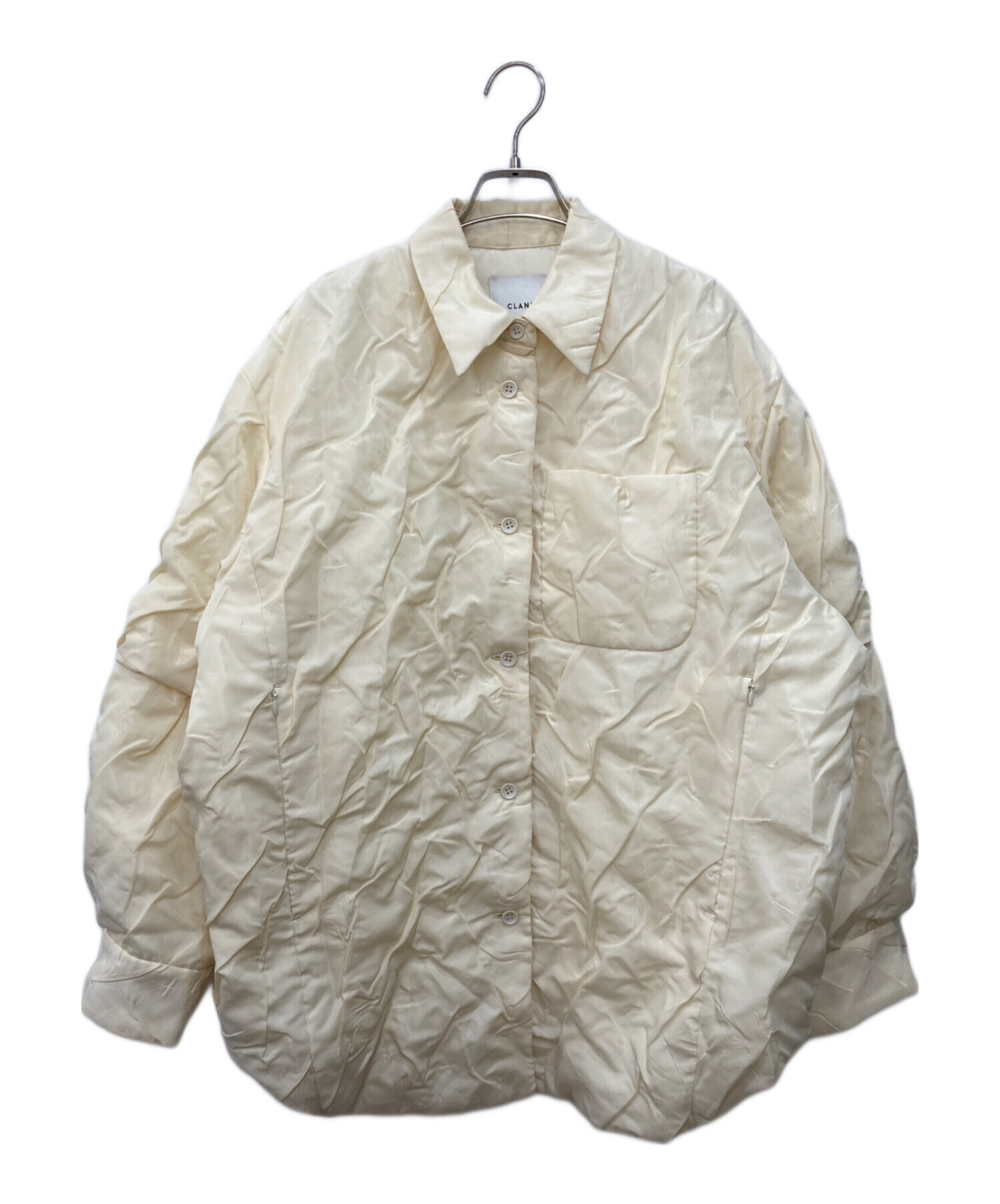 中古・古着通販】CLANE (クラネ) PADDED CRUMPLY SHIRT JACKET 中古・古着通販】CLANE (クラネ) PADDED CRUMPLY SHIRT JACKET