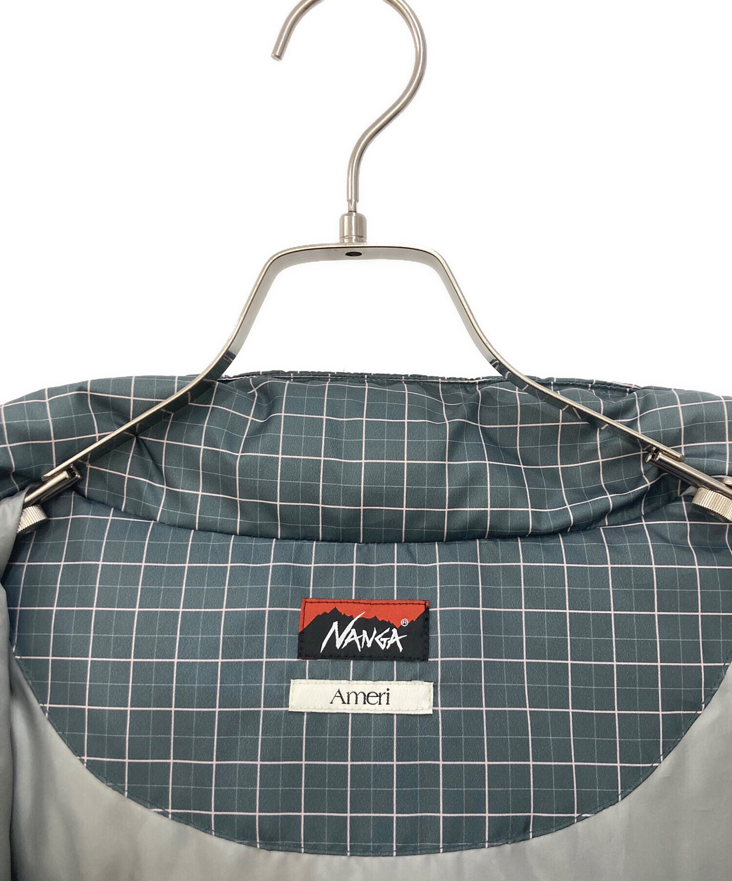 NANGA × Ameri POCKET CHECK DOWN COAT NANGA（ナンガ）の「NANGA × Ameri POCKET DOWN COAT（ダウン