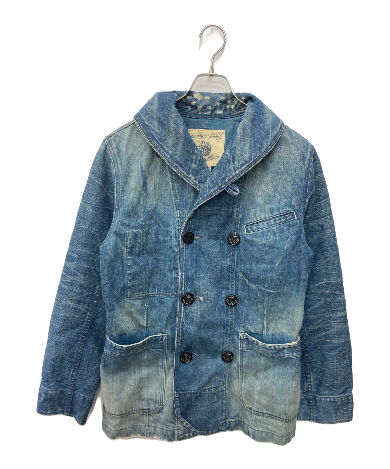 中古・古着通販】RRL (ダブルアールエル) ヘチマ衿デニムPコート