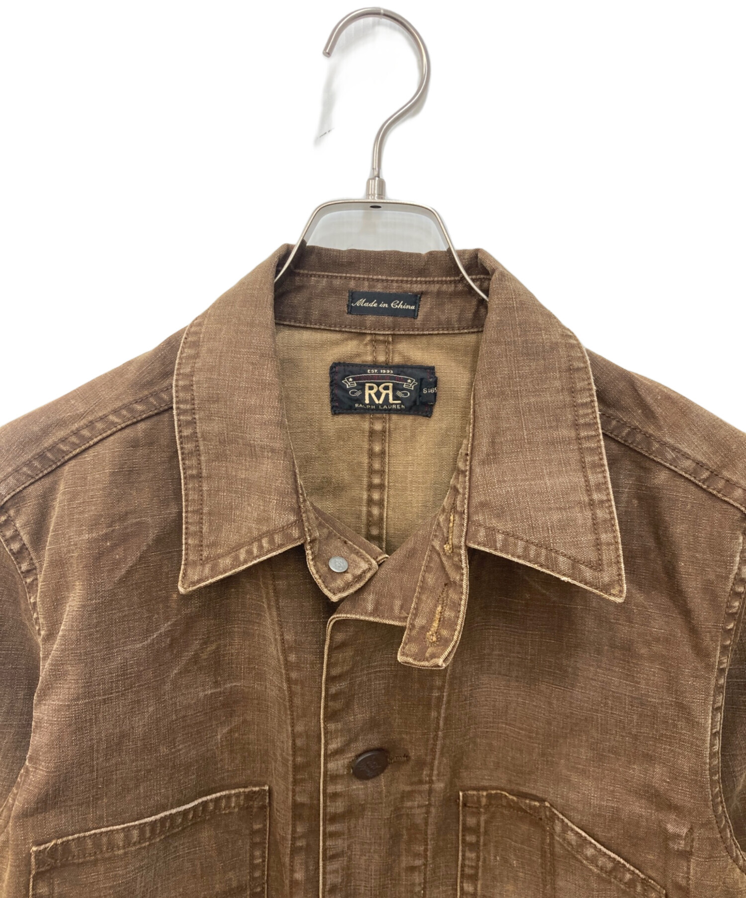 中古・古着通販】RRL (ダブルアールエル) Brown Duck Coverall JACKET