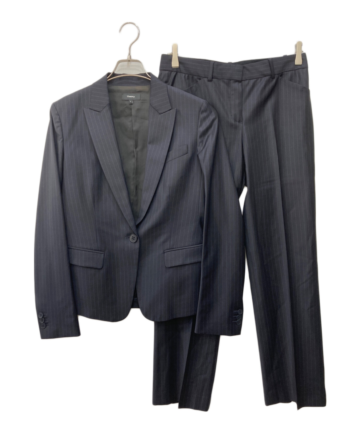 Theory セオリー【4】パンツセットアップ 黒 麻混 ビジネス フォーマル 美品✨theory セオリー スーツ セットアップ パンツ 黒 4 - メルカリ