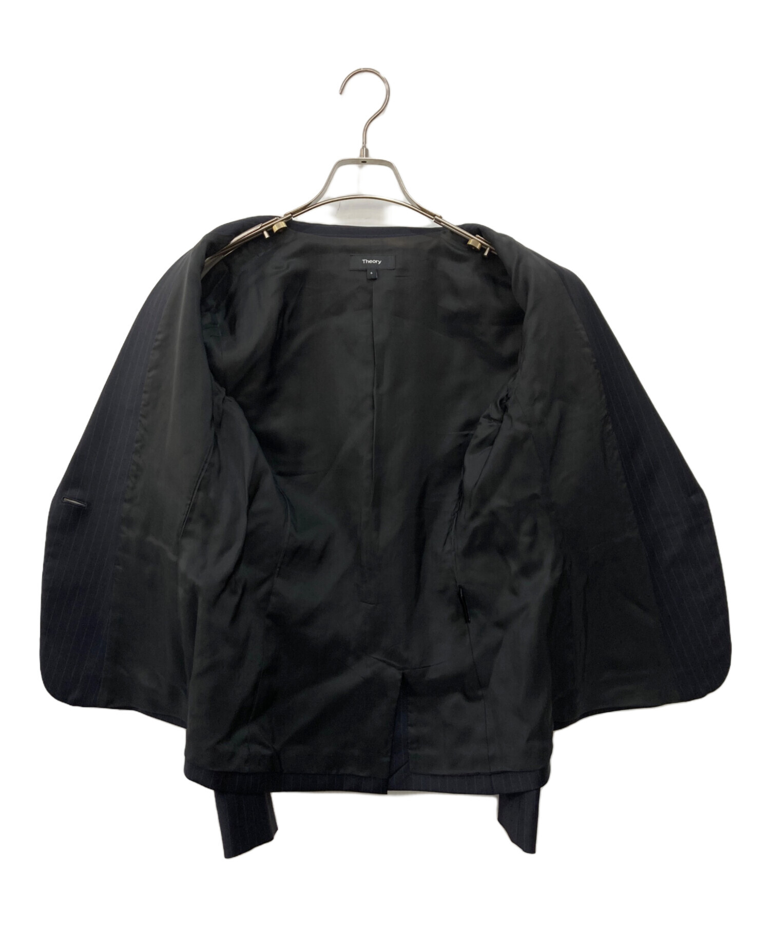 Theory セオリー【4】パンツセットアップ 黒 麻混 ビジネス フォーマル 美品✨theory セオリー スーツ セットアップ パンツ 黒 4 - メルカリ