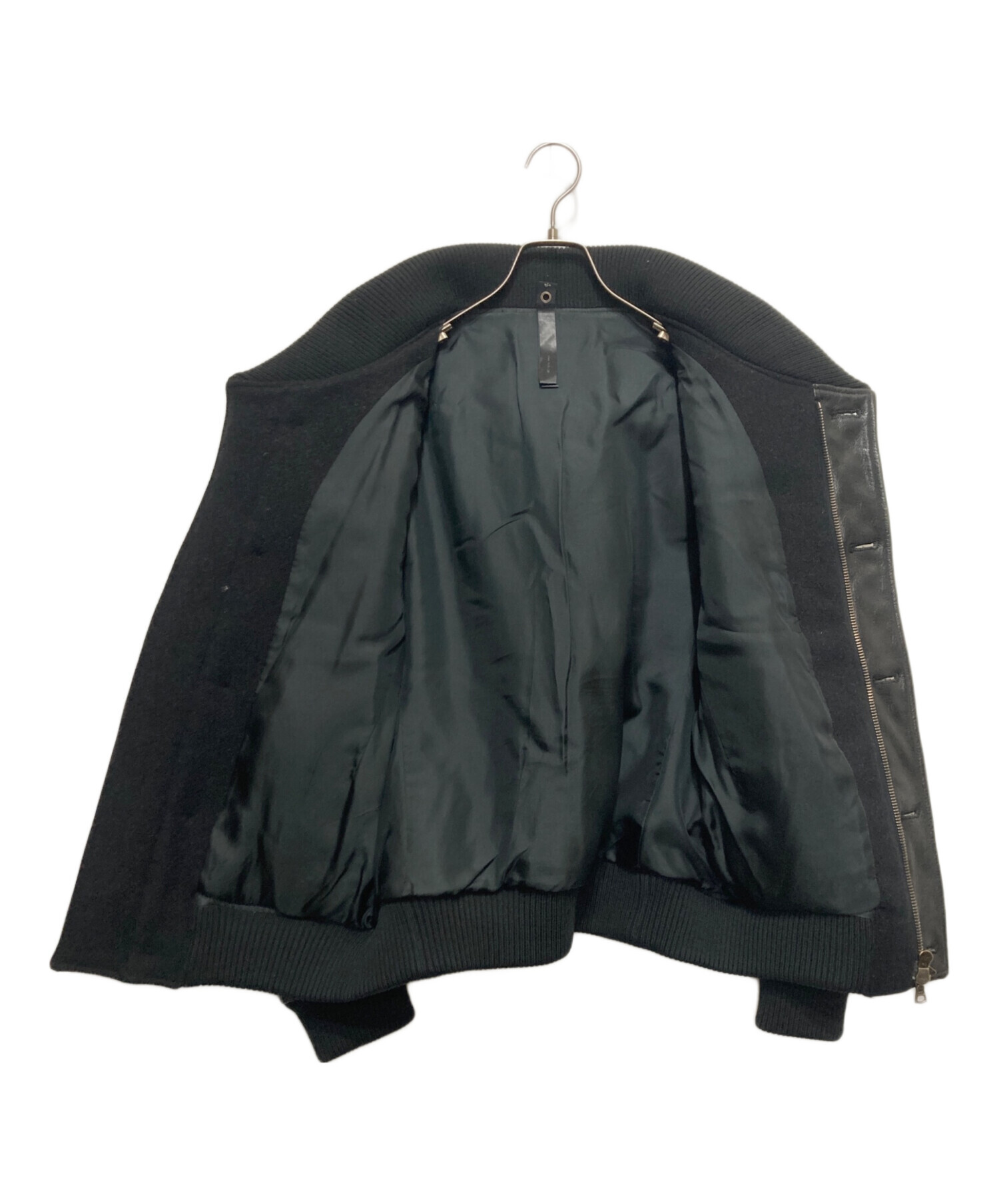 中古・古着通販】wjk (ダブルジェイケー) レザー切替スタジャン 