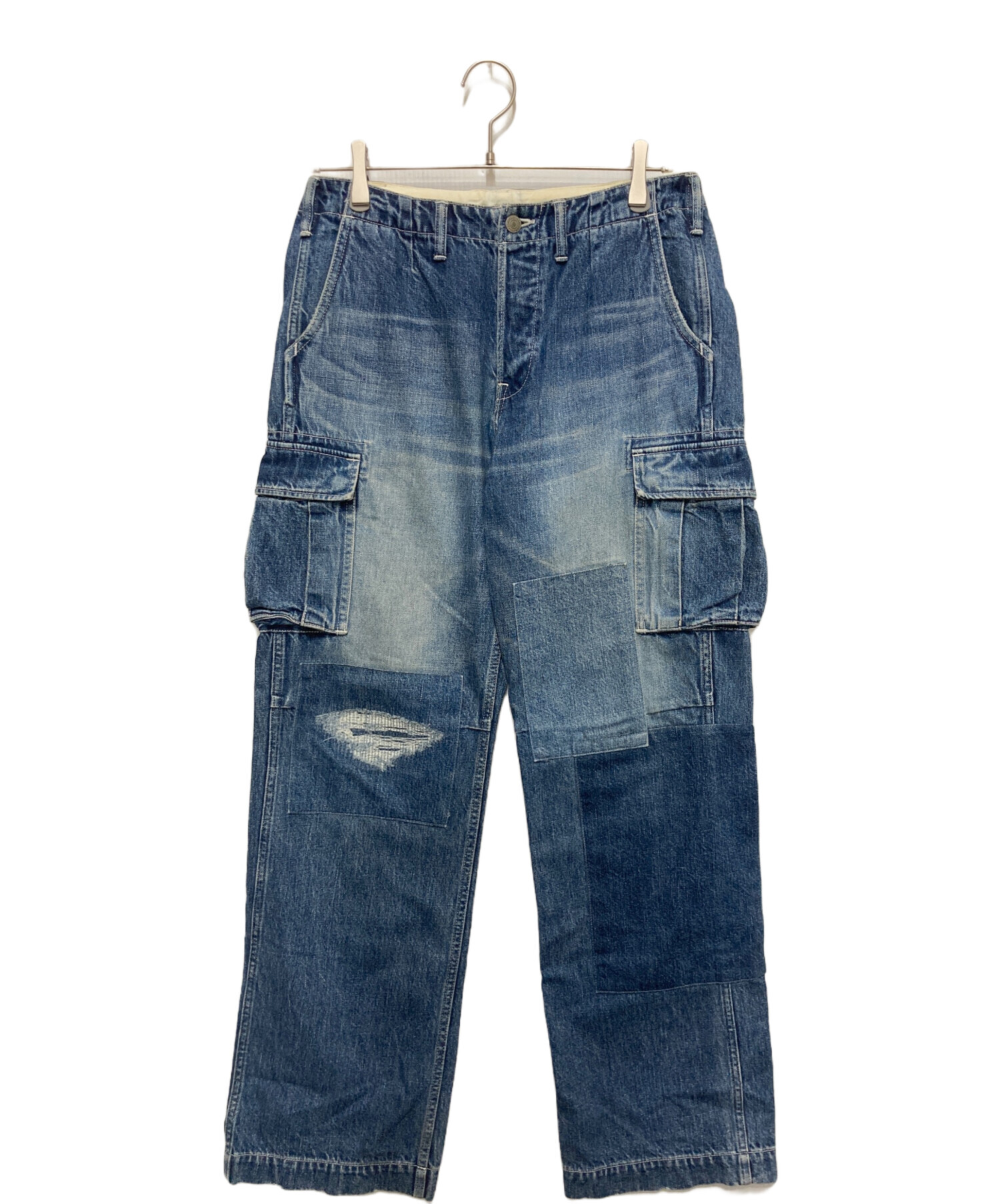 桃太郎ジーンズ　カーゴパンツ中古 中古・古着通販】MOMOTARO JEANS (桃太郎ジーンズ) デニムカーゴパンツ