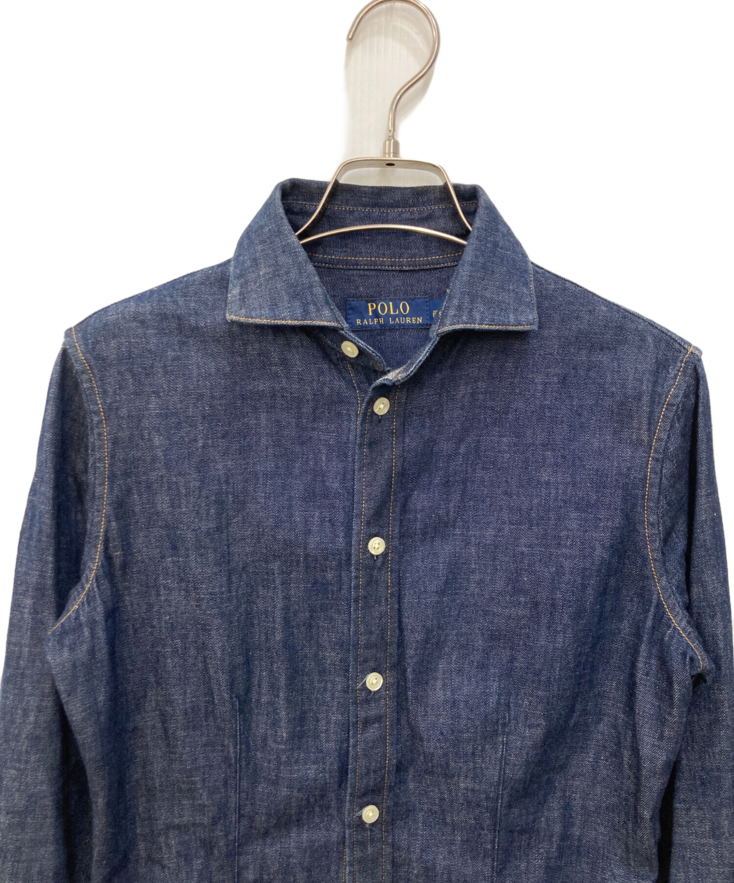 Polo Ralph Laurenデニムシャツワンピースサイズ2 中古・古着通販】POLO RALPH LAUREN (ポロ・ラルフローレン) デニム
