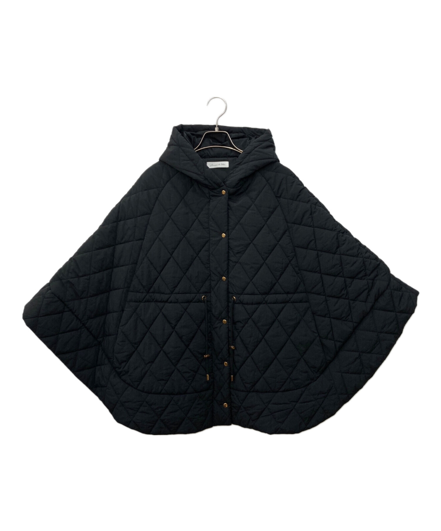 極美品】maison de Dolce キルティングポンチョ ドルチェ 黒 【公式通販】