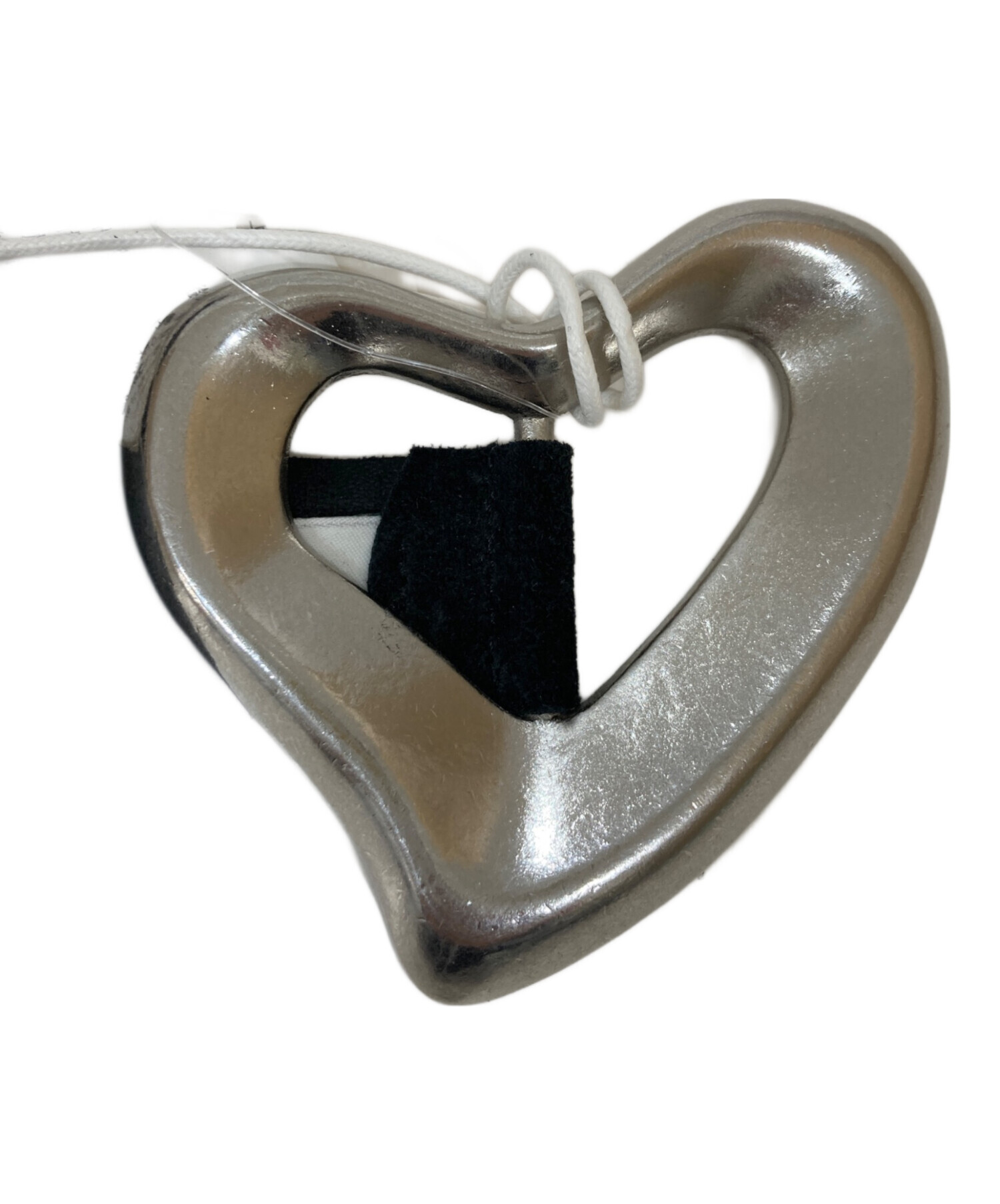 中古・古着通販】SEA (シー) BIG HEART SUEDE BELT ブラック 未使用品