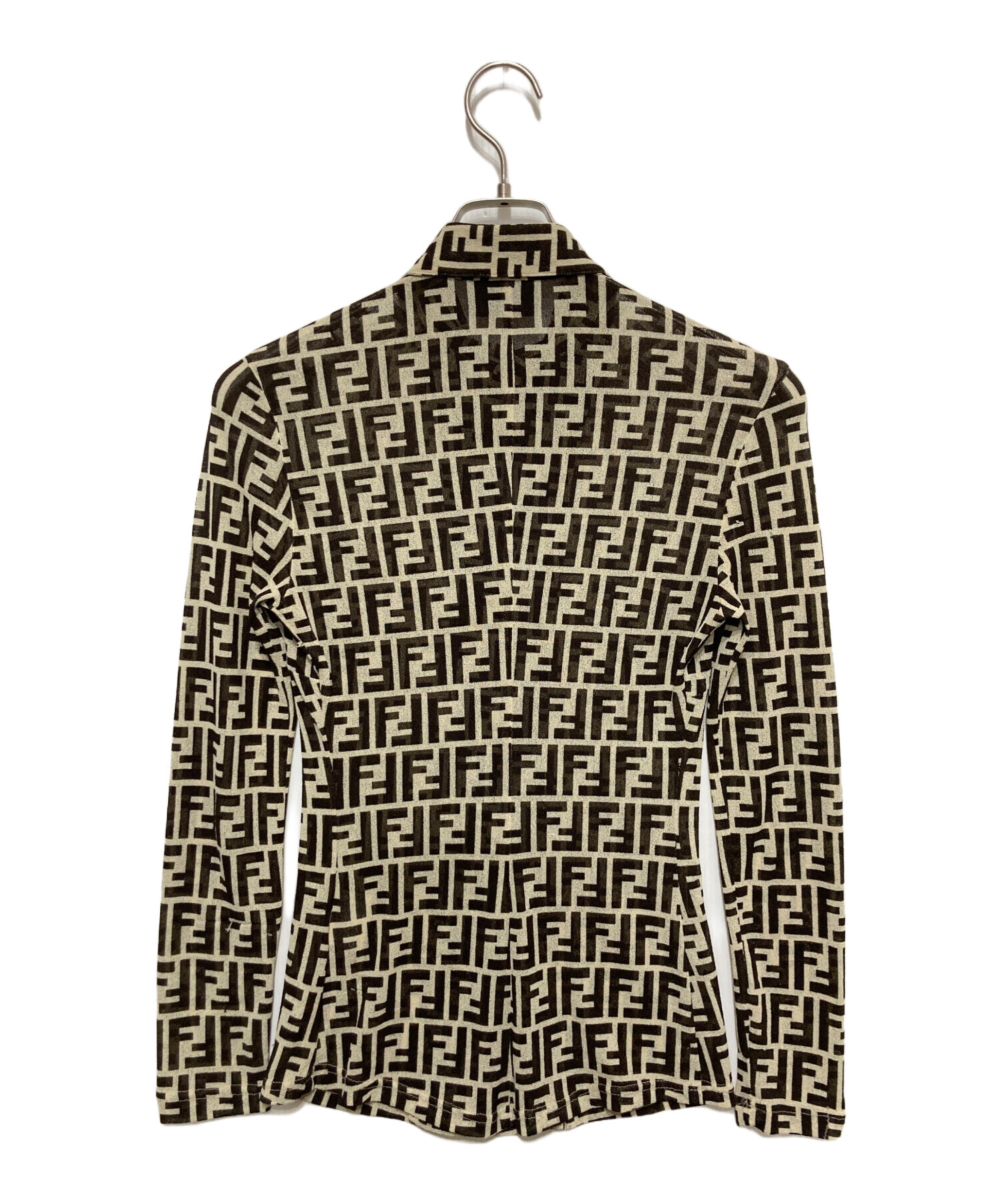 中古・古着通販】FENDI (フェンディ) ズッカ柄総柄シャツ ベージュ