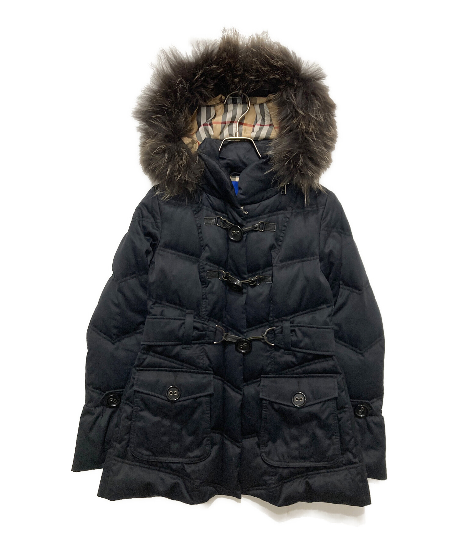 ラクーンファーロングダウンコート　バーバリー 中古・古着通販】Burberry's (バーバリー) ラクーンファー付きダウン