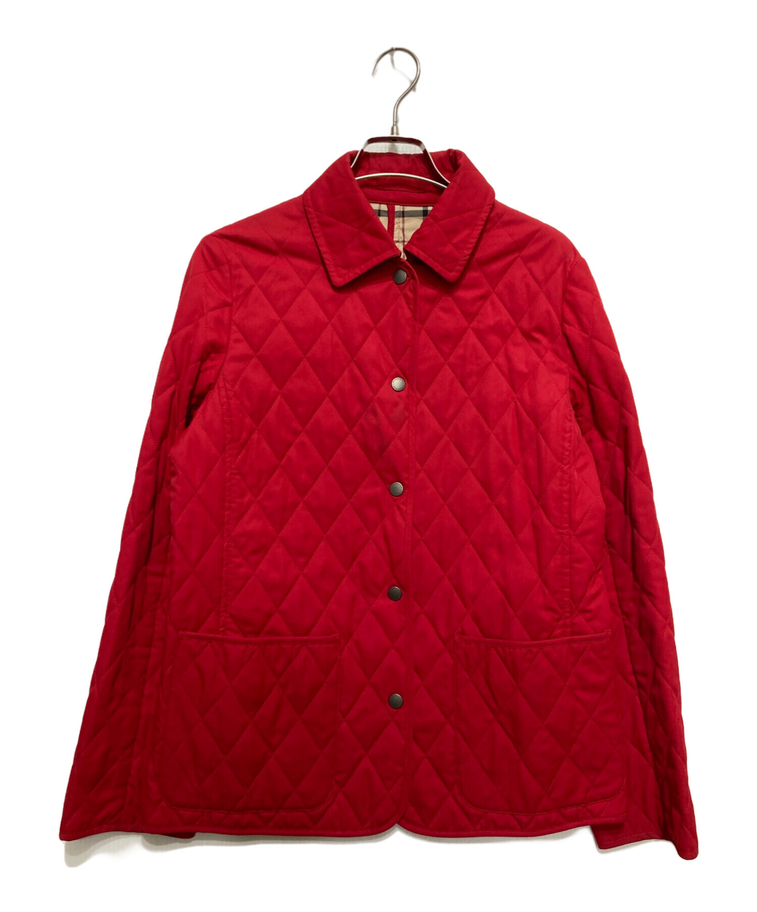 BURBERRY LONDON ラムレザー キルティング クロップドジャケット 中古・古着通販】BURBERRY LONDON (バーバリーロンドン) キルティング