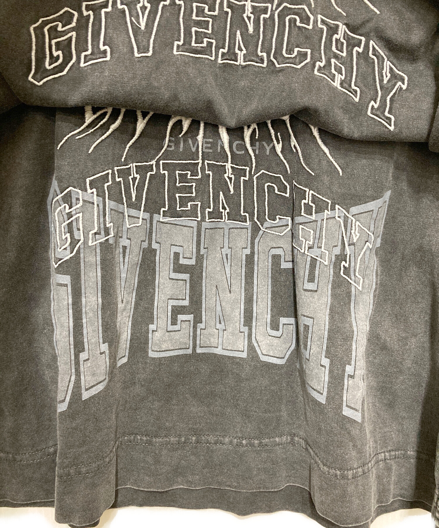 中古・古着通販】GIVENCHY (ジバンシィ) Overlapped Embroidered Tee