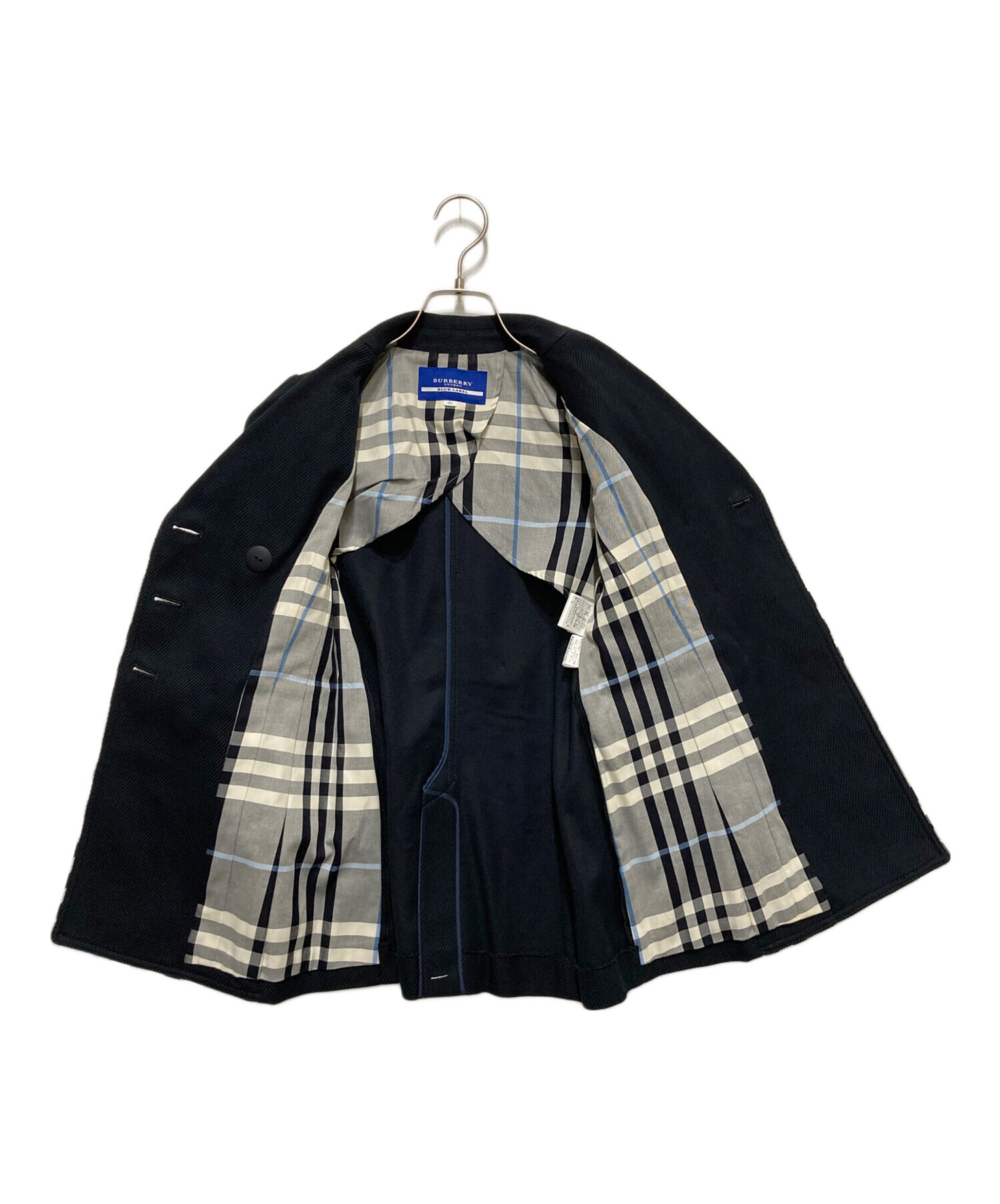 美品バーバリーブルーレーベルジャケットコート裏地ノバチェック　フーデッド　38M 中古・古着通販】BURBERRY BLUE LABEL (バーバリー ブルー レーベル