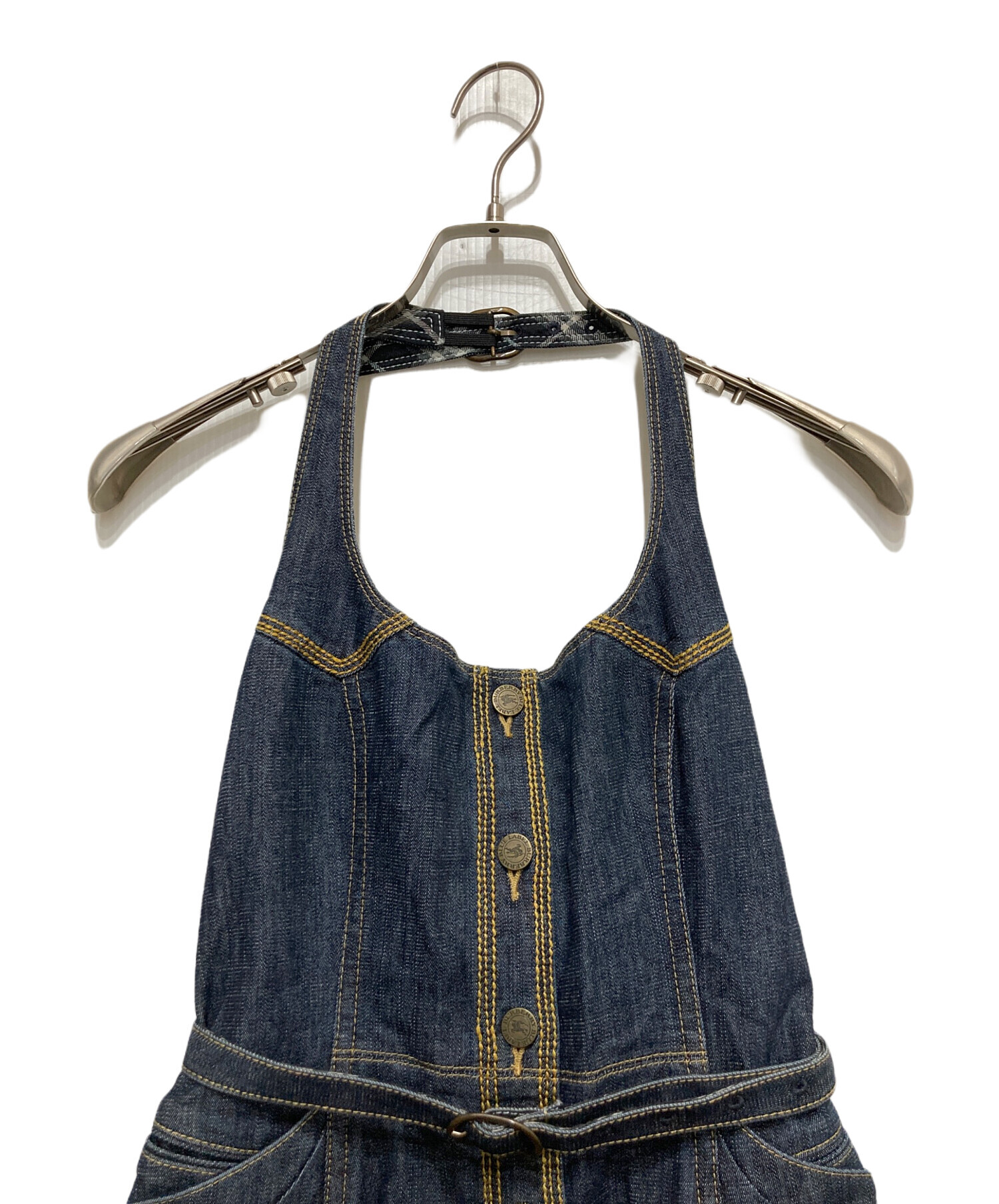 ご購入者様決定【美品✦BURBERRY BLUE LABEL】ホルターネック上品優しげピンク 中古・古着通販】BURBERRY BLUE LABEL (バーバリー ブルー レーベル