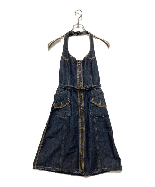 バーバリーブルーレーベル★デニムワンピース　襟着脱可能38 未着用 中古・古着通販】BURBERRY BLUE LABEL (バーバリー ブルー レーベル