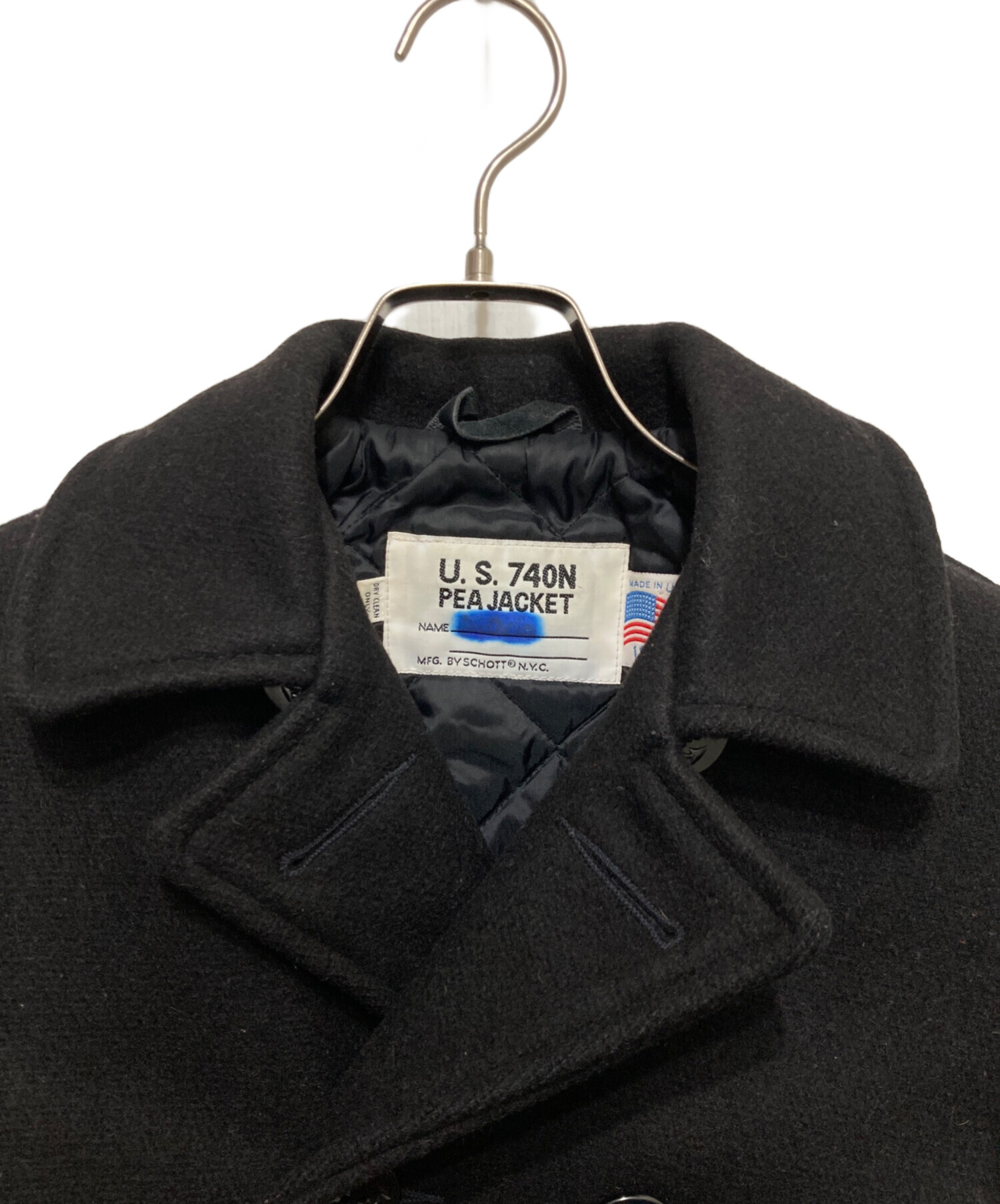 中古・古着通販】Schott (ショット) U.S.740N PEA JACKET ブラック