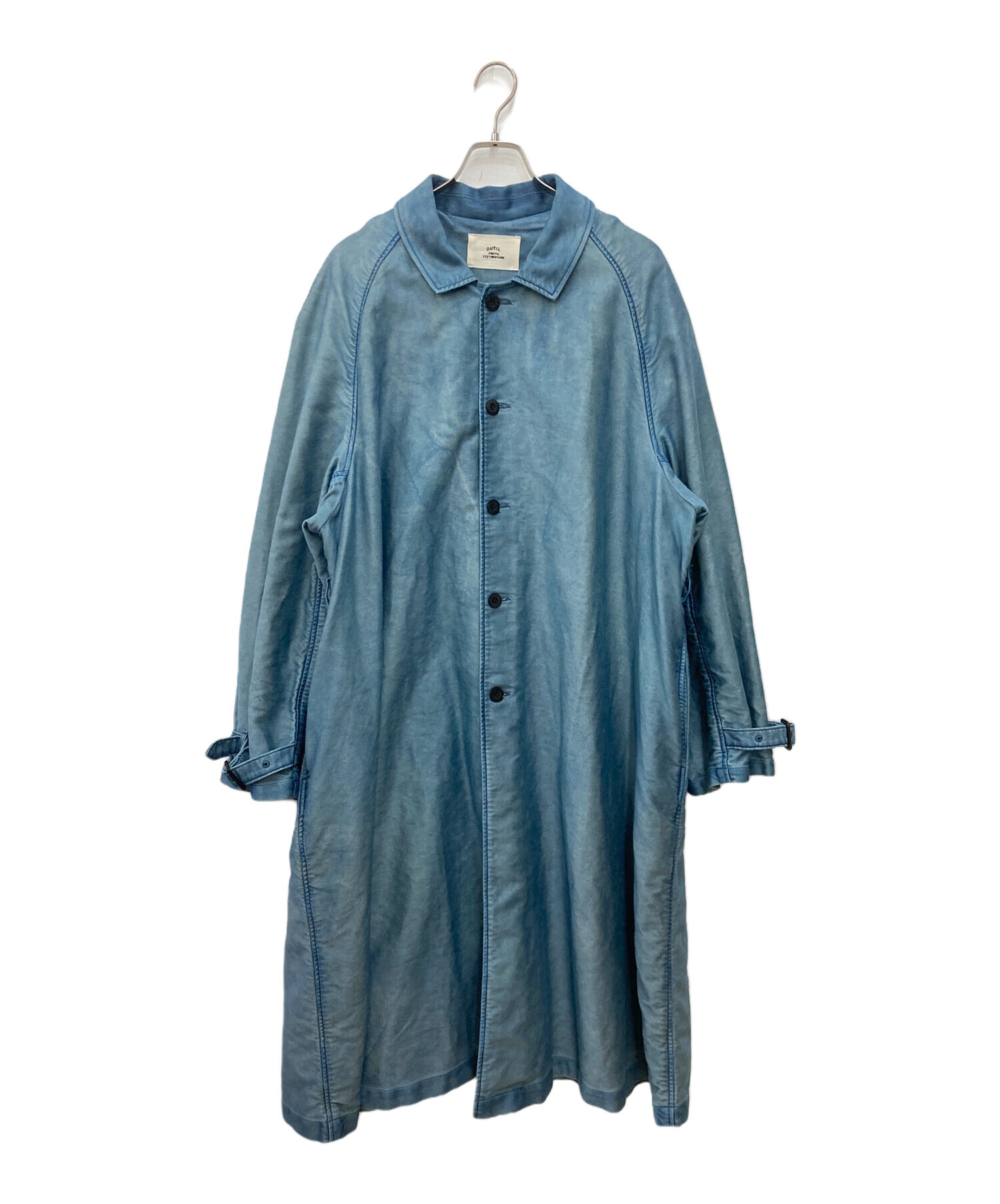 中古・古着通販】OUTIL (ウティ) MANTEAU UZES ブルー サイズ:3