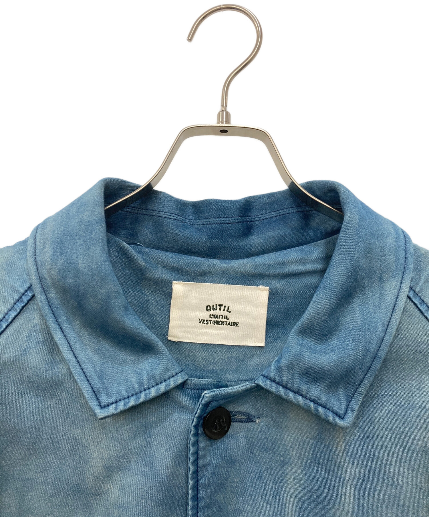 中古・古着通販】OUTIL (ウティ) MANTEAU UZES ブルー サイズ:3