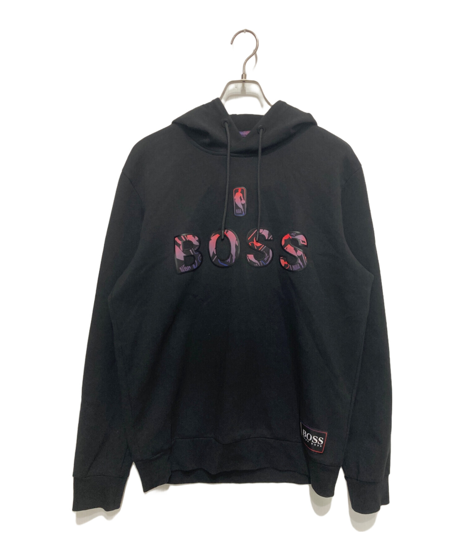 HUGO BOSS ヒューゴボス パーカー M 黒 【古着】【中古】 中古・古着通販】HUGO BOSS (ヒューゴ ボス) NBA (エヌビーエー) ロゴ