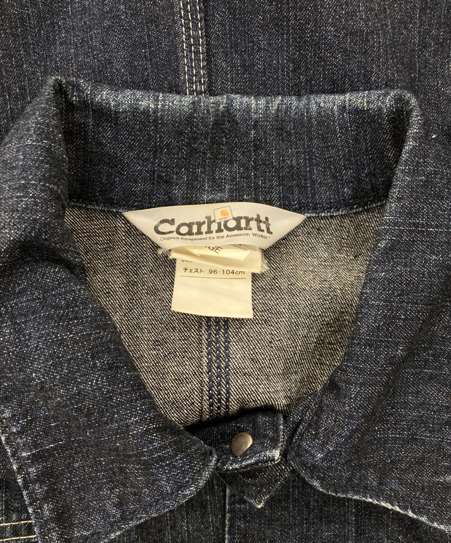 古着　【Carhartt カーハート】 デニム　カバーオール　Lサイズ 中古・古着通販】CarHartt (カーハート) デニムカバーオール