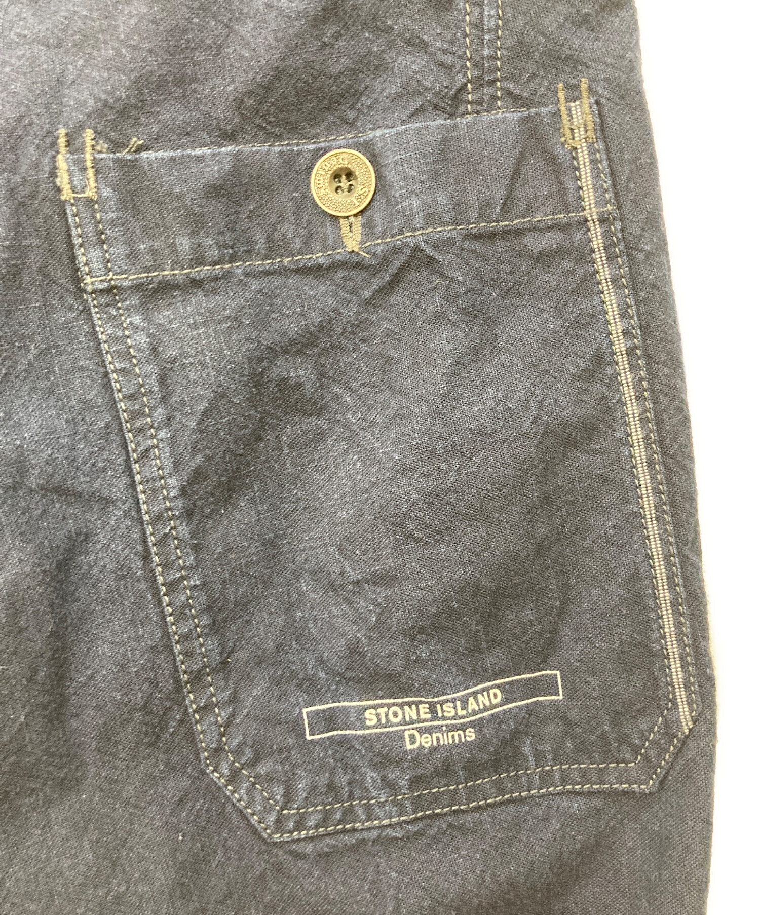 中古・古着通販】STONE ISLAND (ストーンアイランド) ロゴ刺繍デニム