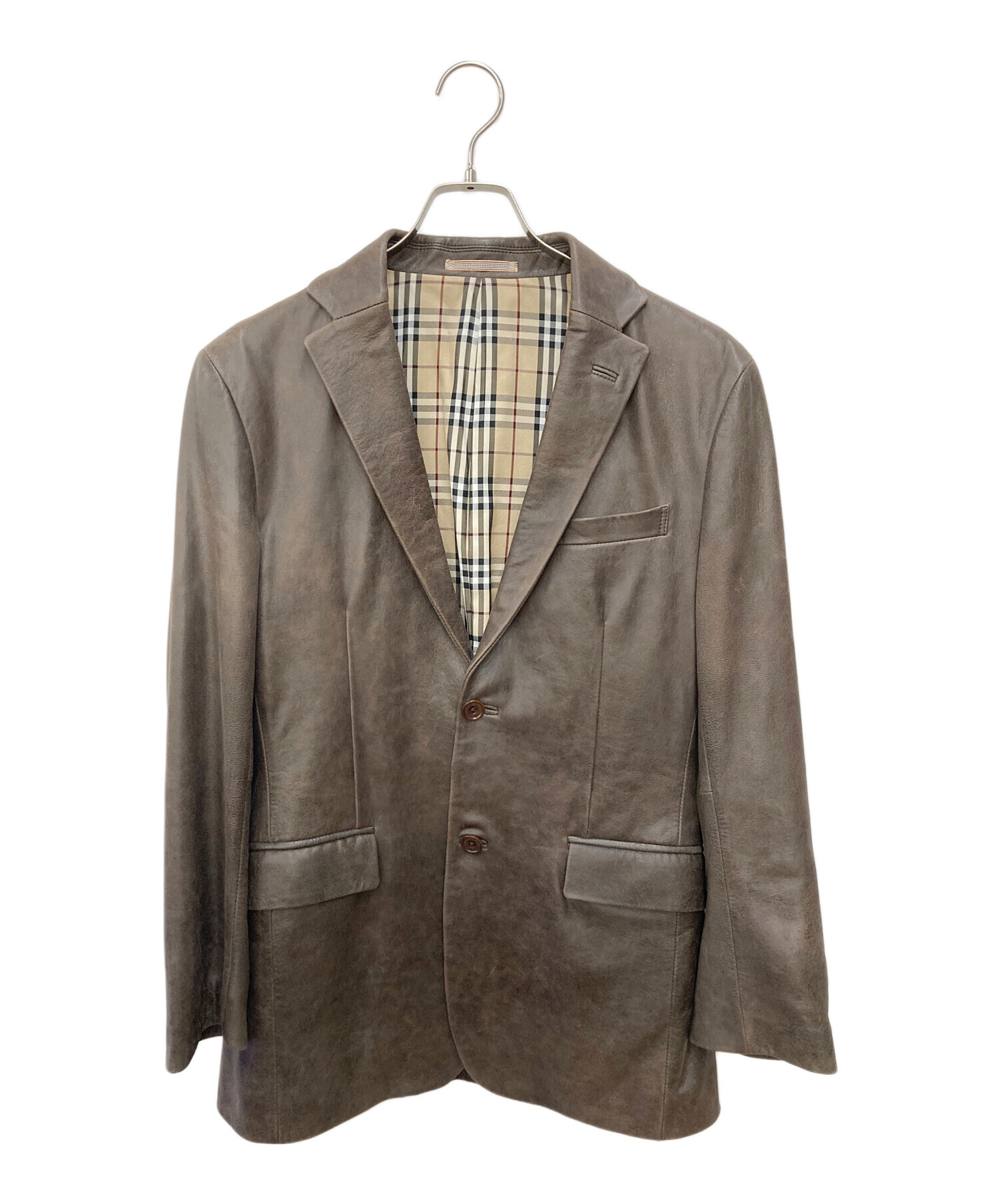 BURBERRY BLACK LABEL ベージュ レザージャケット M BURBERRY BLACK