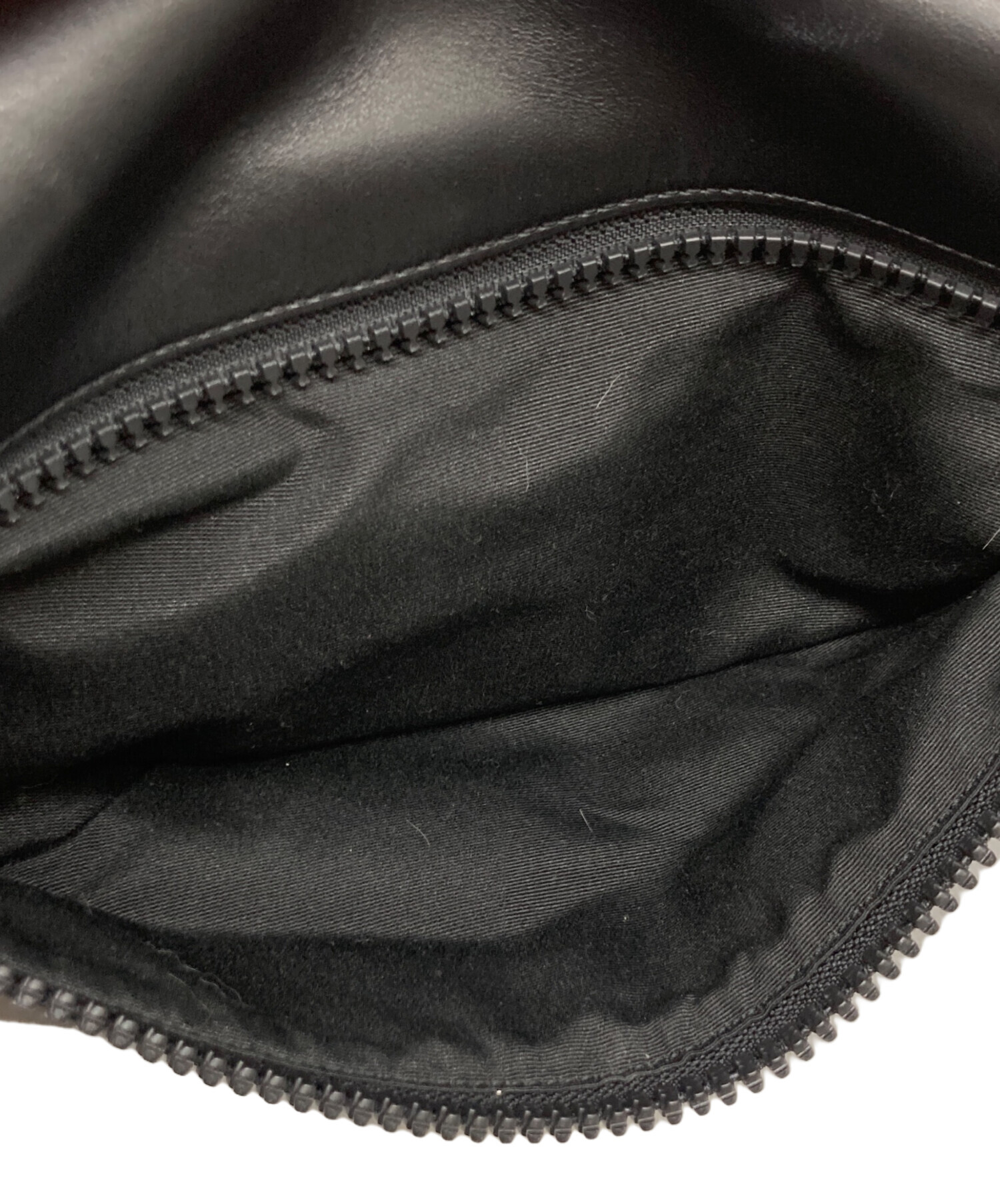 中古・古着通販】COACH (コーチ) レザーウエストバッグ ブラック