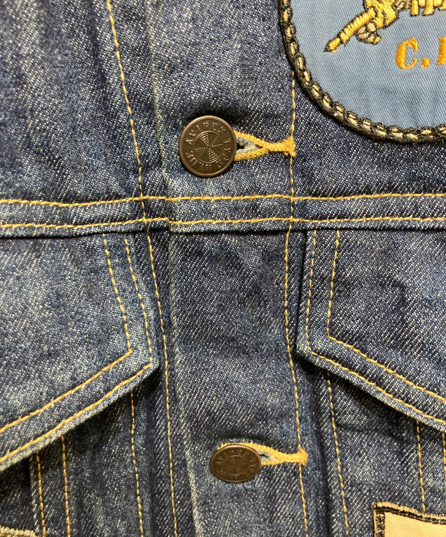 中古・古着通販】AVIREX (アヴィレックス) TOP GUN DENIM JACKET
