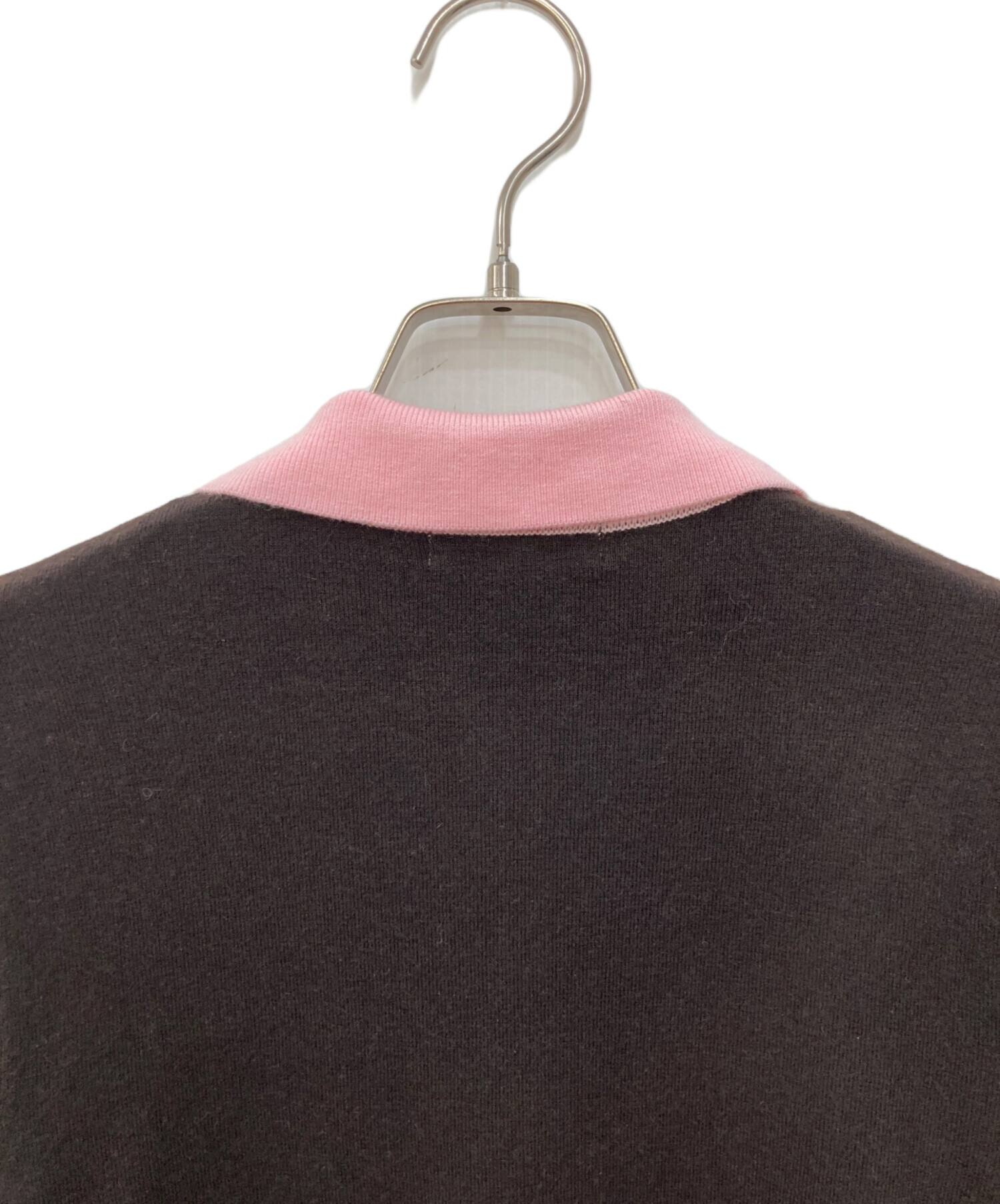 中古・古着通販】moussy (マウジー) DOUBLE LAYERED ニットシャツ