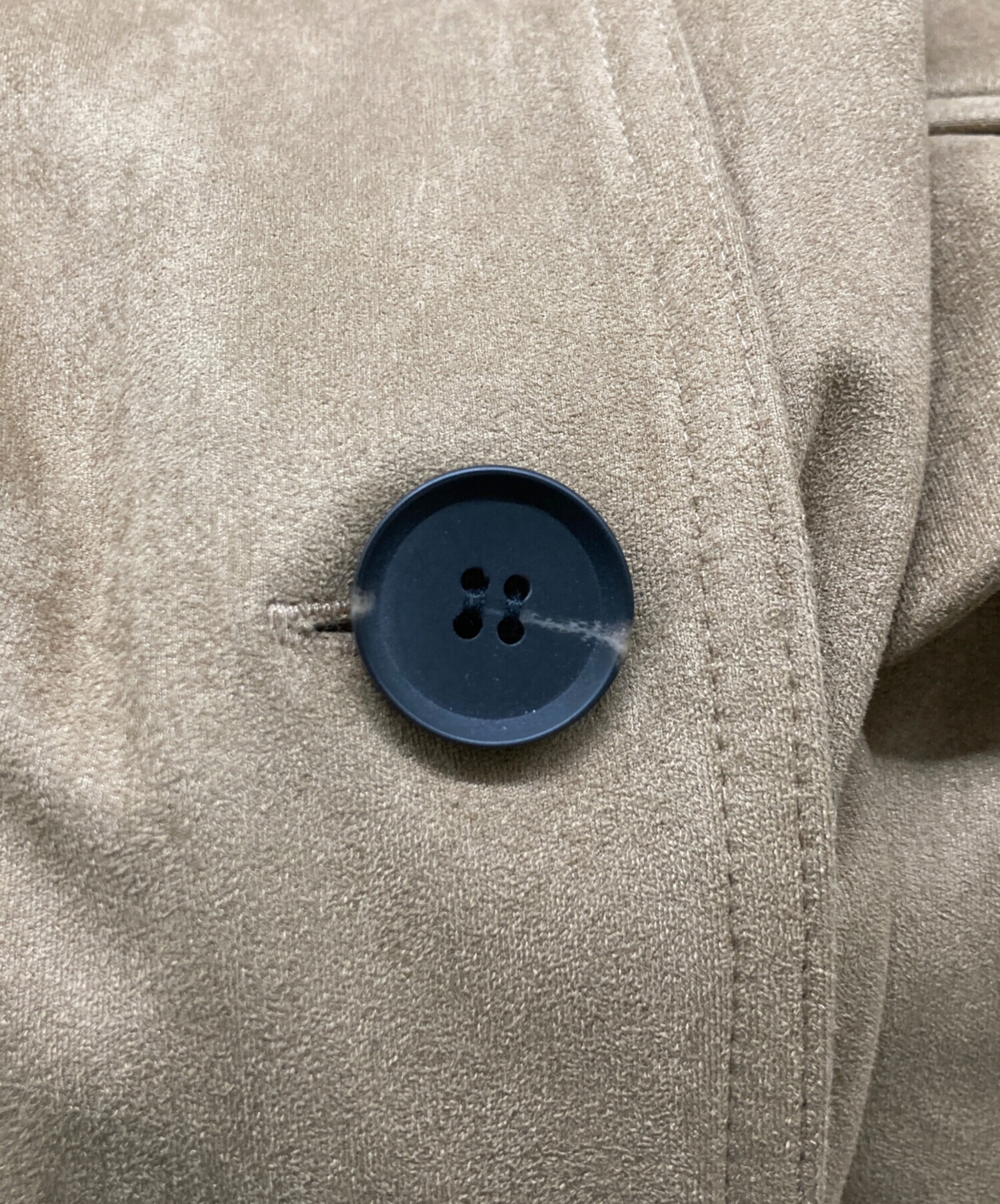 中古・古着通販】dium (-) Fake Suede Jacket ベージュ サイズ:FREE
