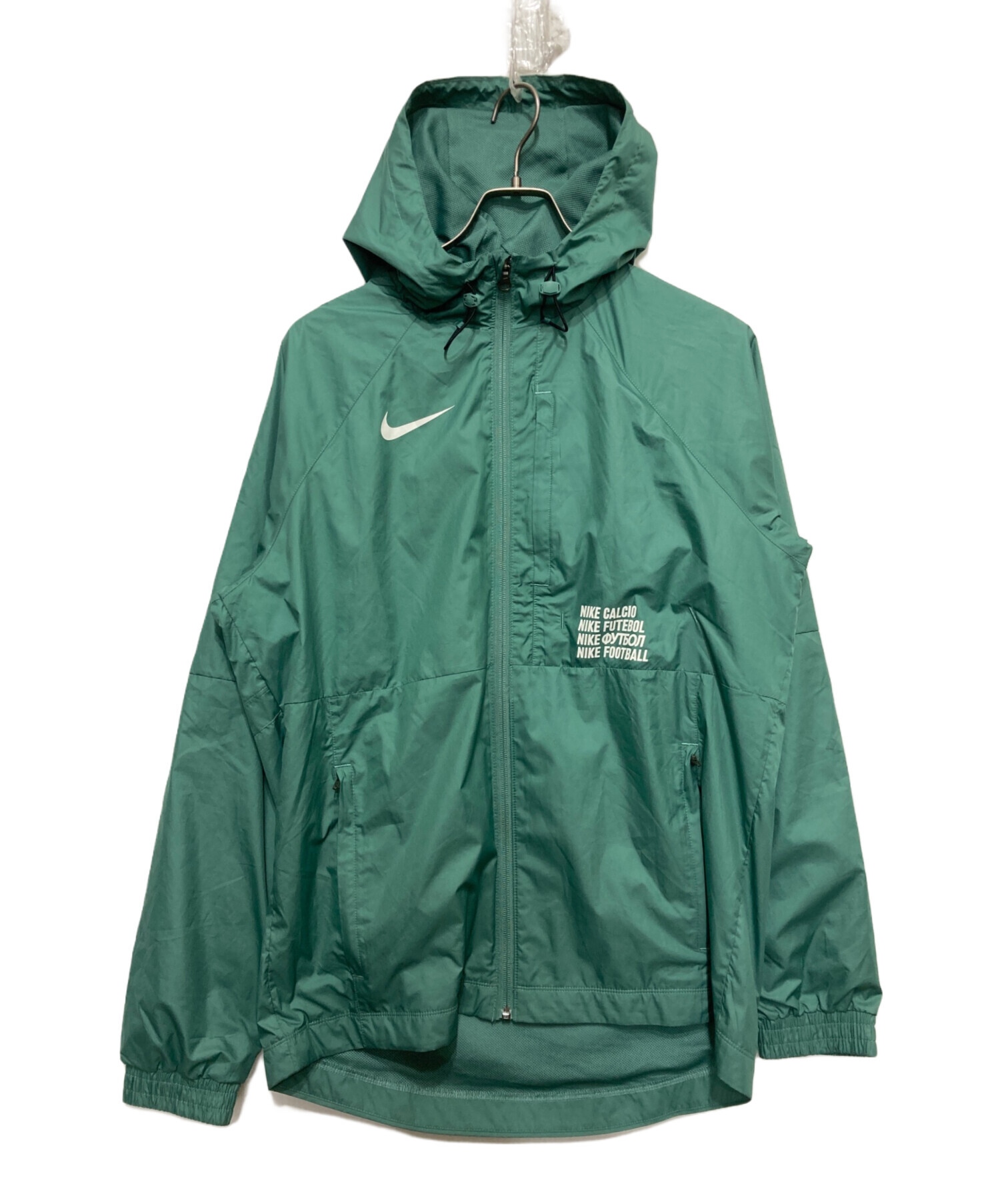 【ナイキ】【Lサイズ】【ナイロンジャケット】【ビンテージ】【グリーン】 中古・古着通販】NIKE (ナイキ) ナイロンジャケット グリーン サイズ:L