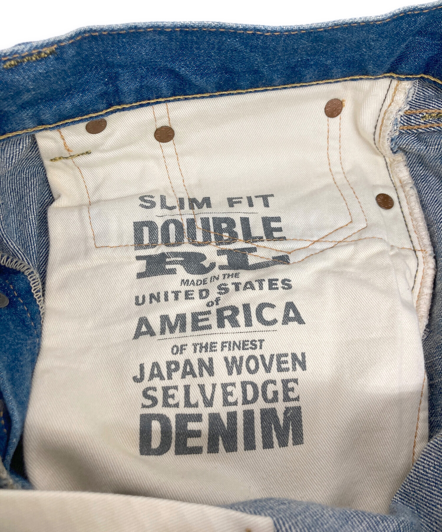 中古・古着通販】RRL (ダブルアールエル) SLIM FIT-5-POCKET-DENIM 