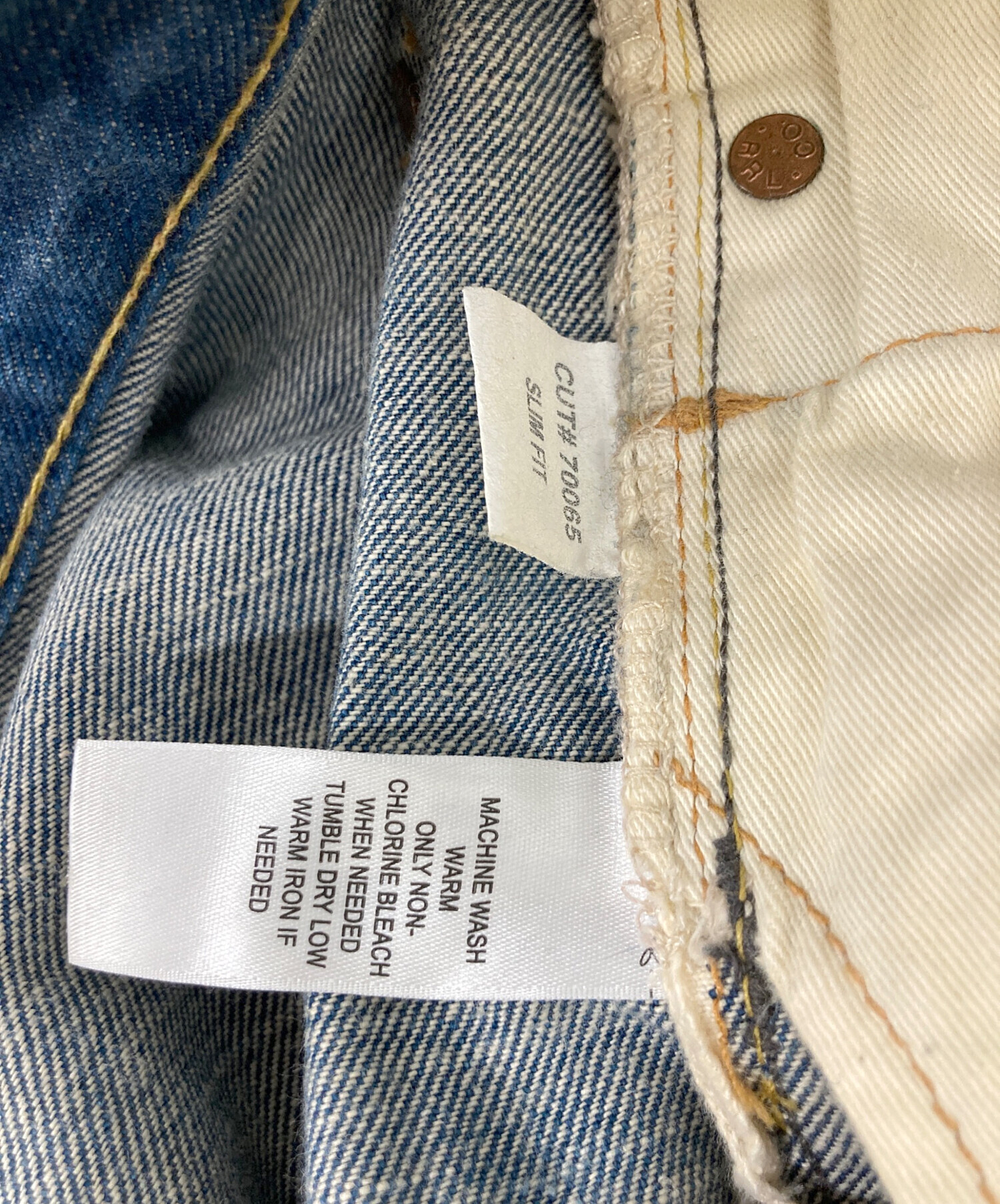 中古・古着通販】RRL (ダブルアールエル) SLIM FIT-5-POCKET-DENIM 