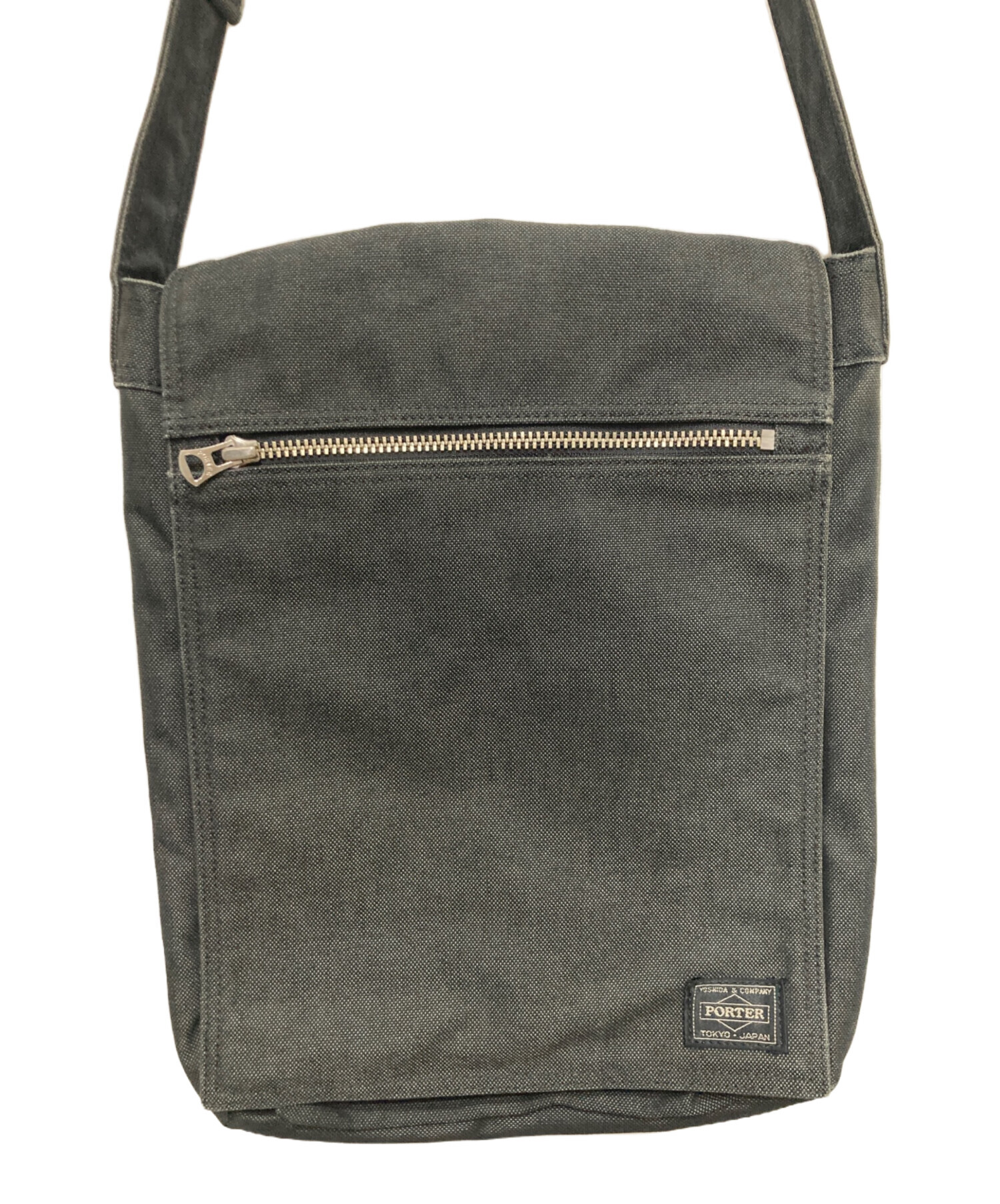 中古・古着通販】PORTER (ポーター) SOMKEYショルダーバッグ グレー