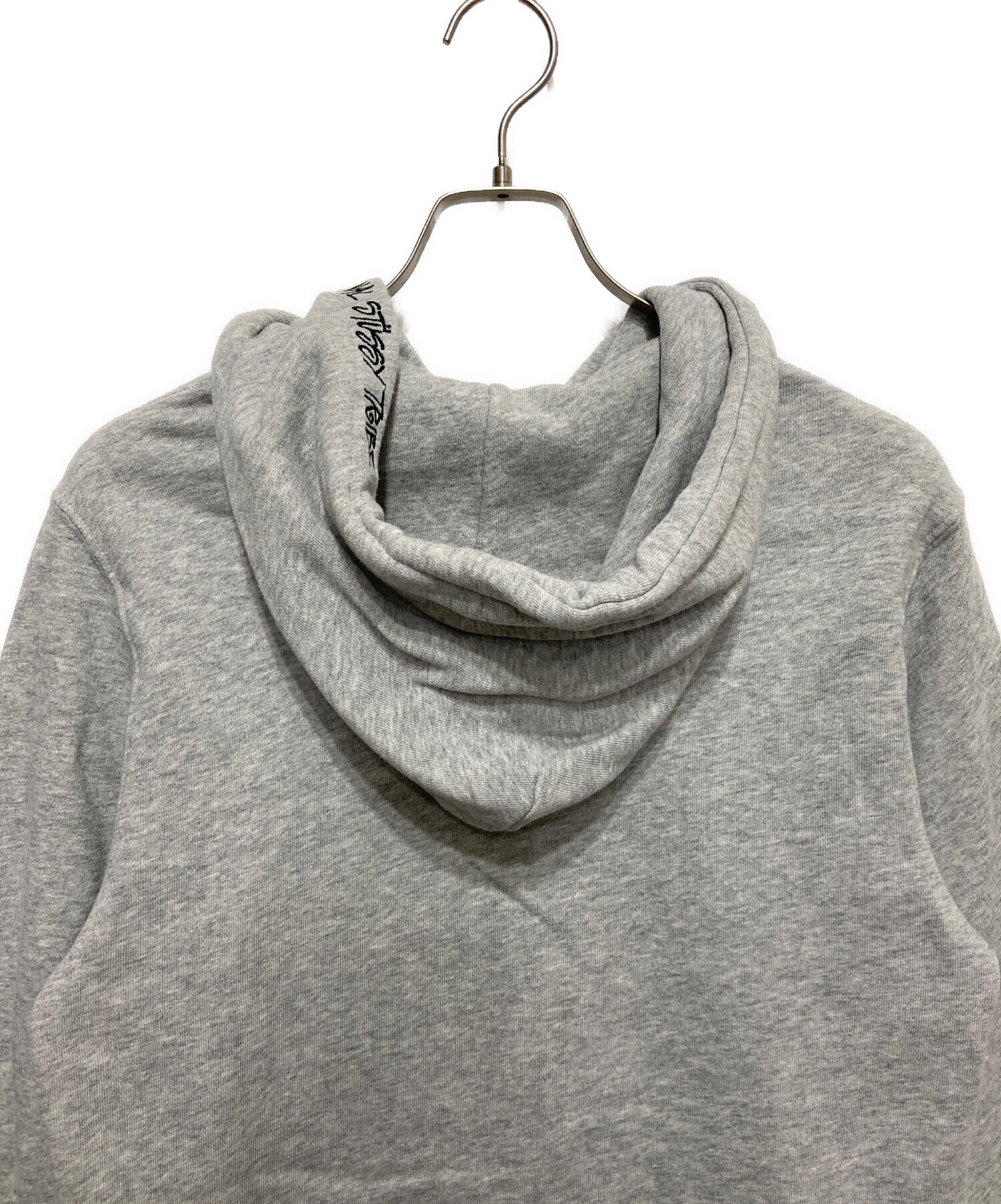 中古・古着通販】stussy (ステューシー) ワッペンロゴパーカー グレー
