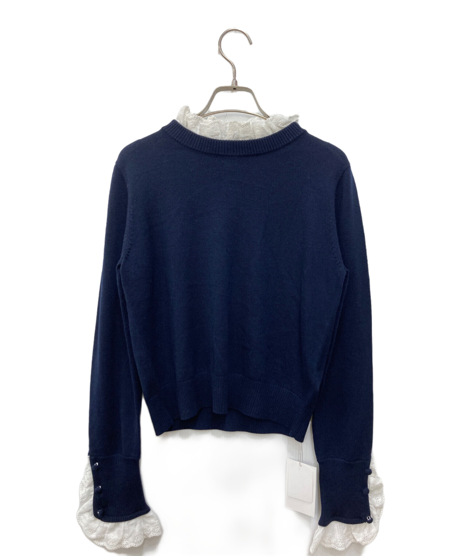 中古・古着通販】Gypsohila (ジプソフィア) Orchid Knit ネイビー