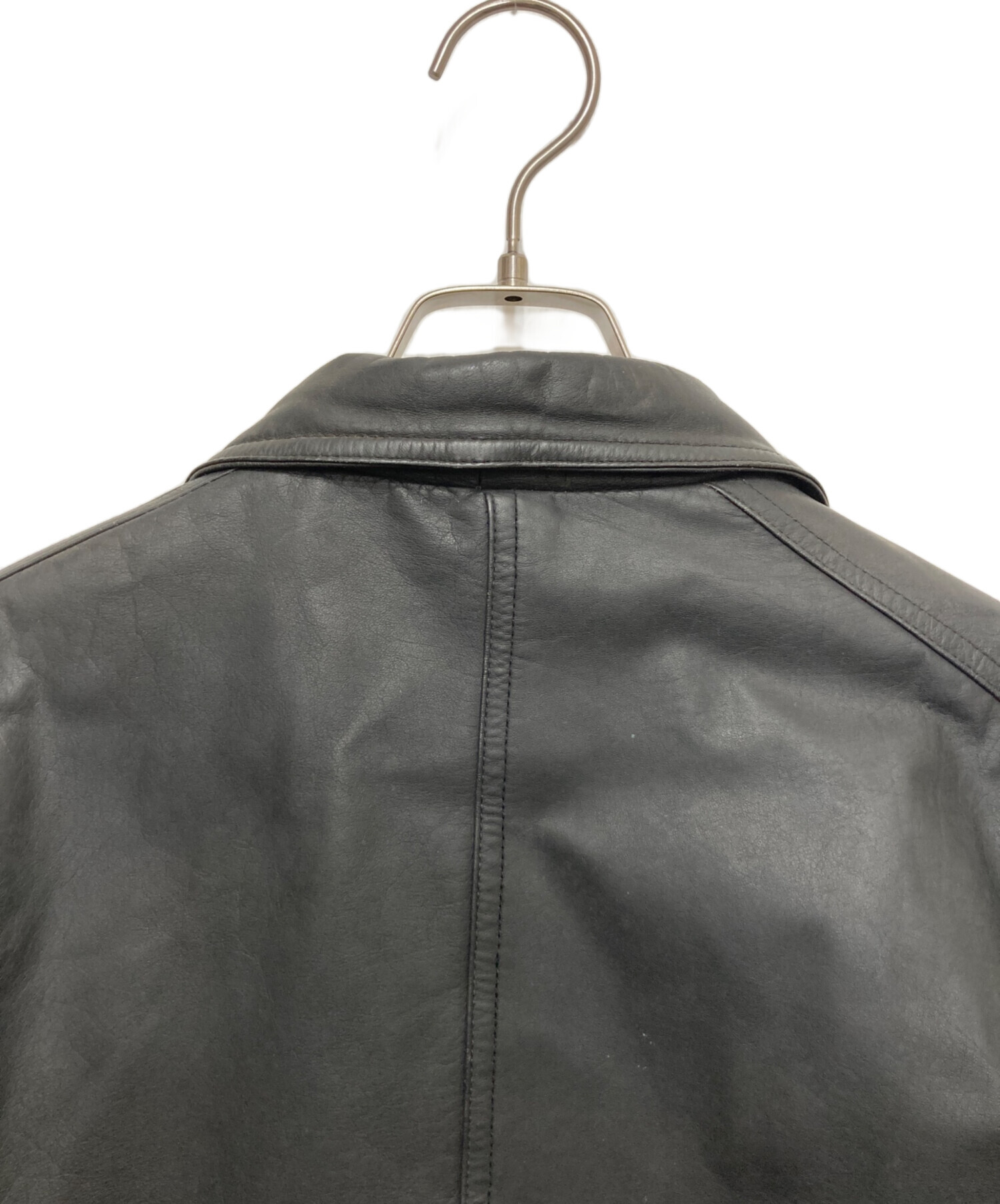 中古・古着通販】durante (デュランテ) レザージャケット ブラック