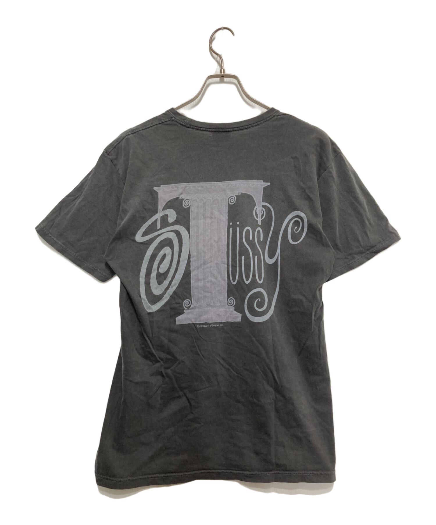 中古・古着通販】stussy (ステューシー) Column Pigment dyed Tシャツ 