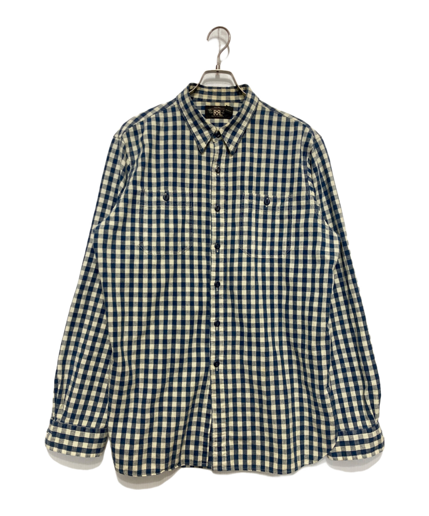 中古・古着通販】RRL (ダブルアールエル) ギンガムチェックシャツ