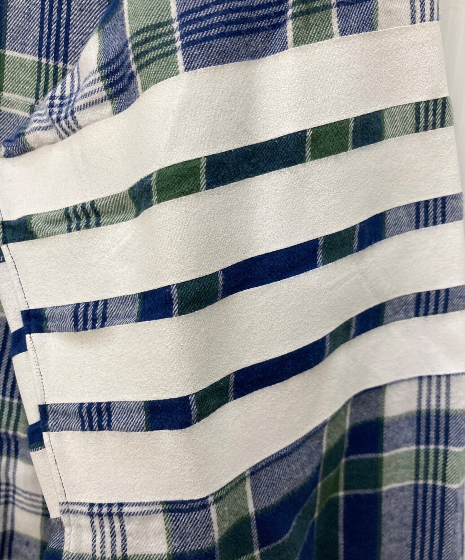 中古・古着通販】Thom Browne (トムブラウン) ネルシャツ グリーン