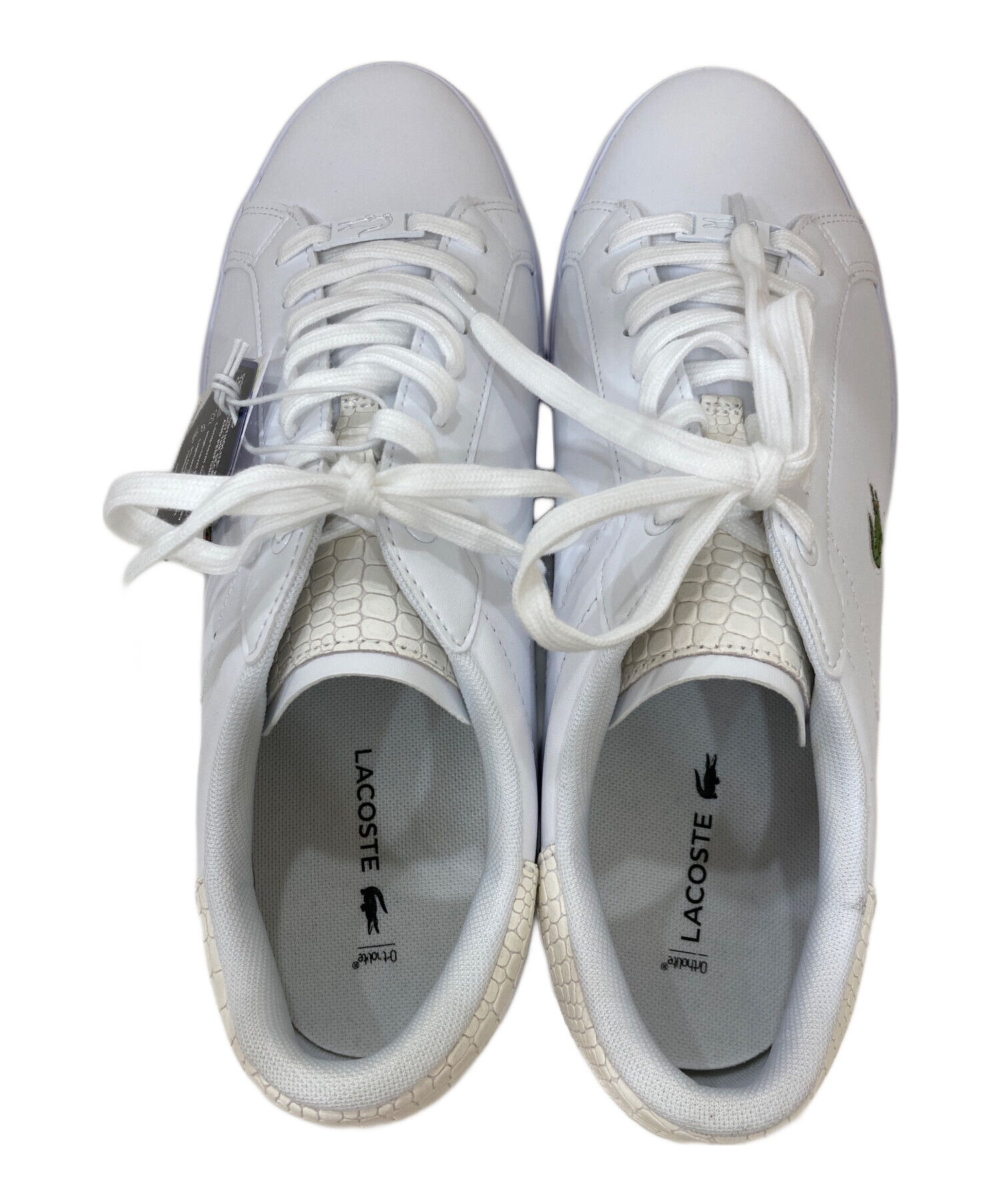 中古・古着通販】LACOSTE (ラコステ) ローカットスニーカー ホワイト 