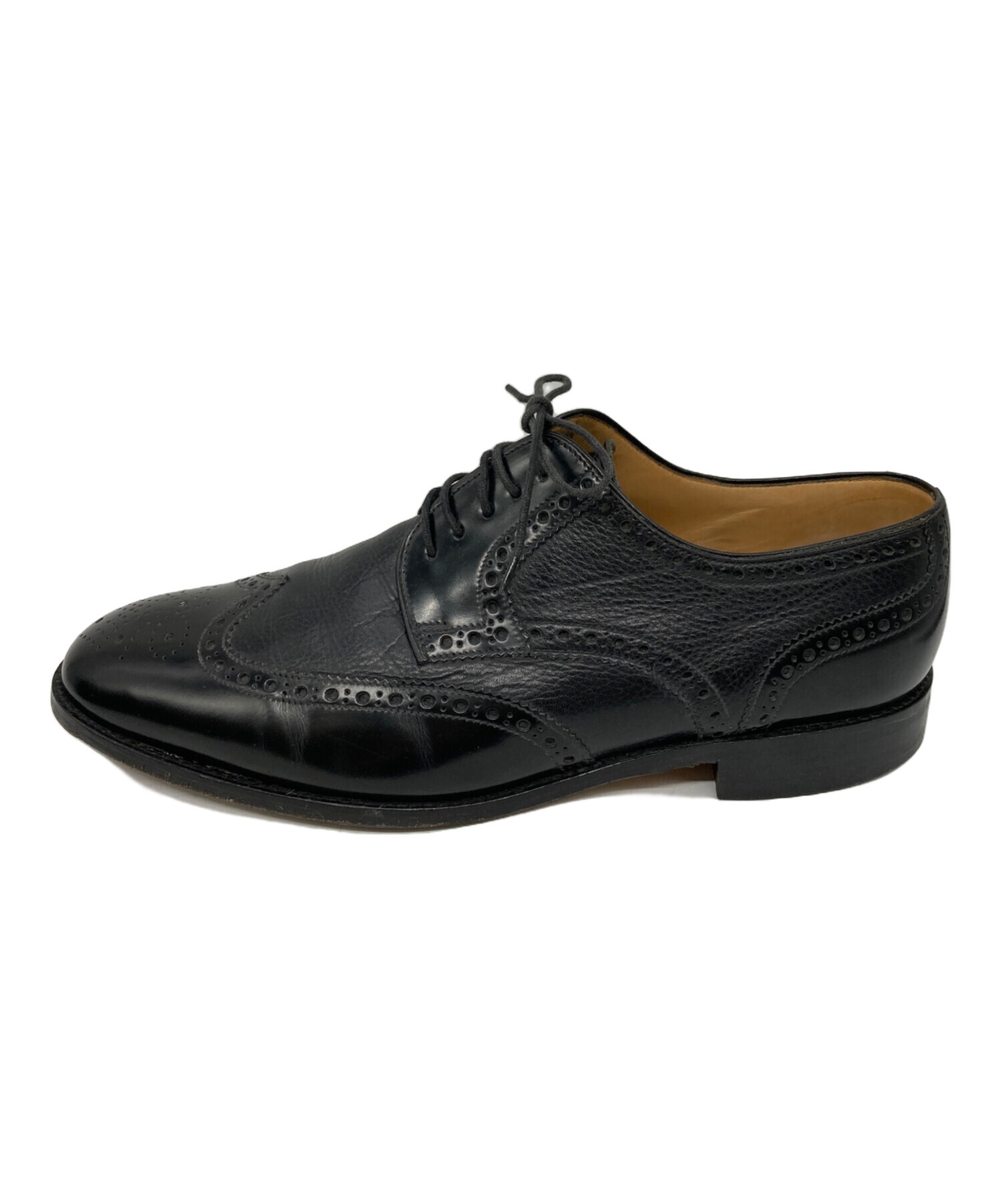 LOAKE ブラック ウィングチップ ドレスシューズ 中古・古着通販】LOAKE (ローク) arlington ウィングチップシューズ