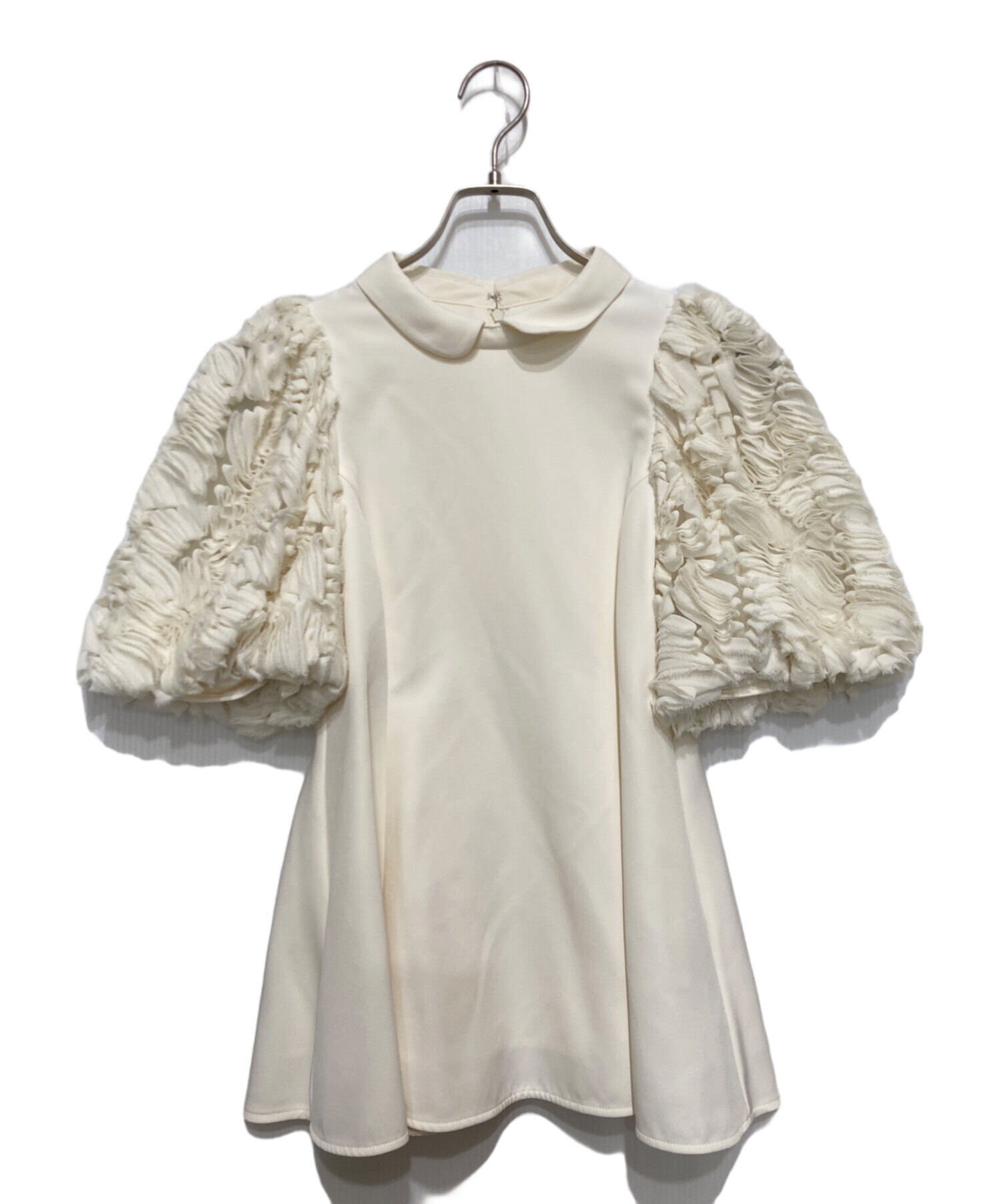CELFORD セルフォード ブラウス 36(S位) 白(総柄) 【古着】【中古】 中古・古着通販】CELFORD (セルフォード) 襟付きデザインブラウス