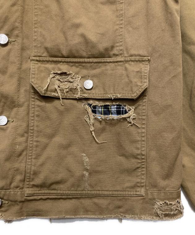 中古・古着通販】DIESEL (ディーゼル) ダメージ加工ワークジャケット