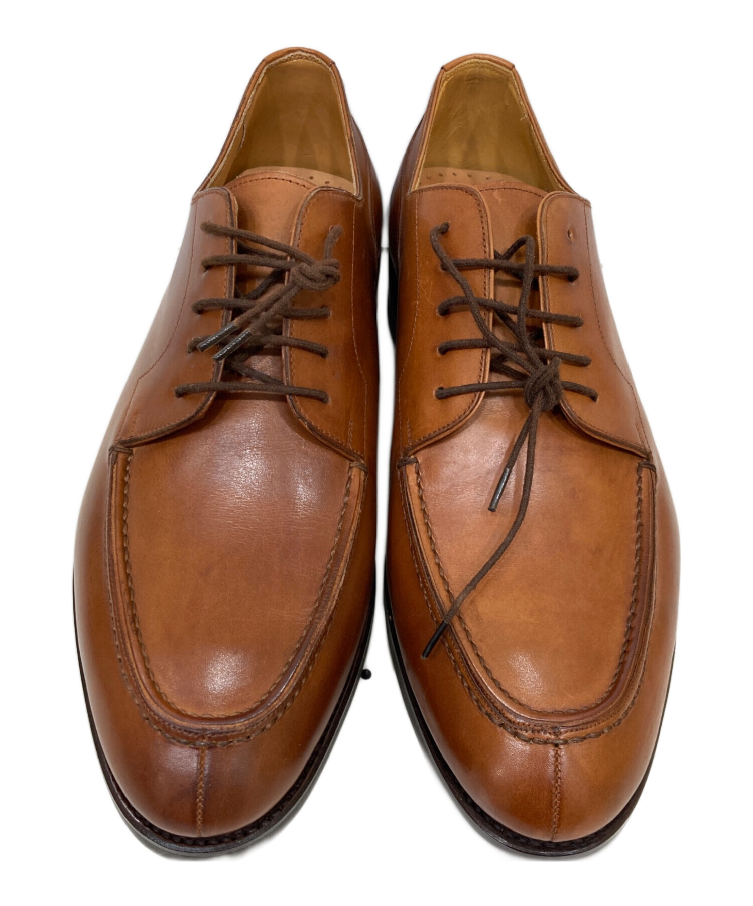 最終価格 YANKO プレーントゥ ブラウン UK8.5 中古・古着通販】YANKO (ヤンコ) Uチップシューズ ブラウン サイズ
