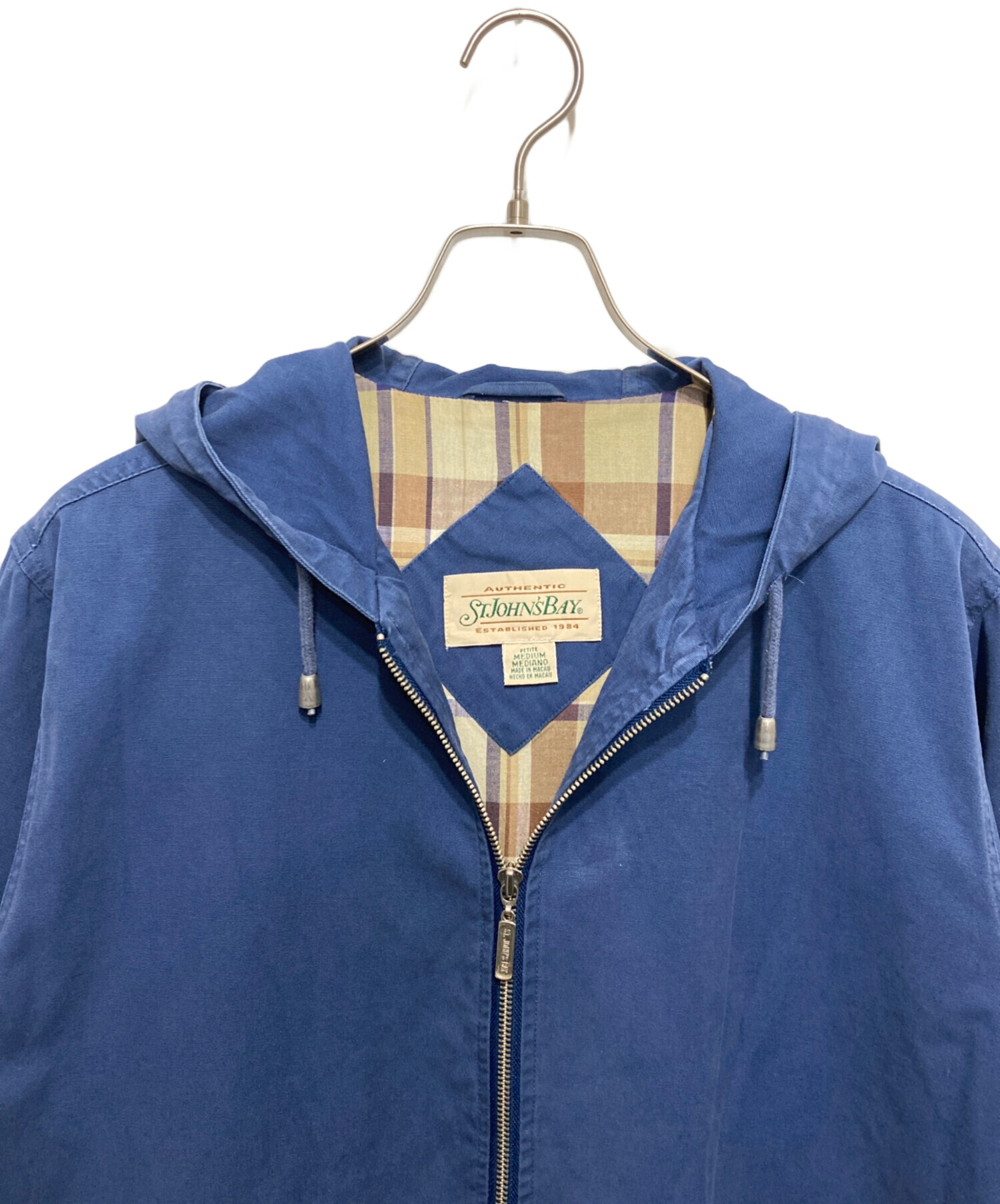 ST.JOHN'S BAY セントジョンズベイ デニムジャケット ブルー(メンズ L)中古 古着 V3309 中古・古着通販】ST JOHN'S BAY (セントジョンズベイ) フーデッド