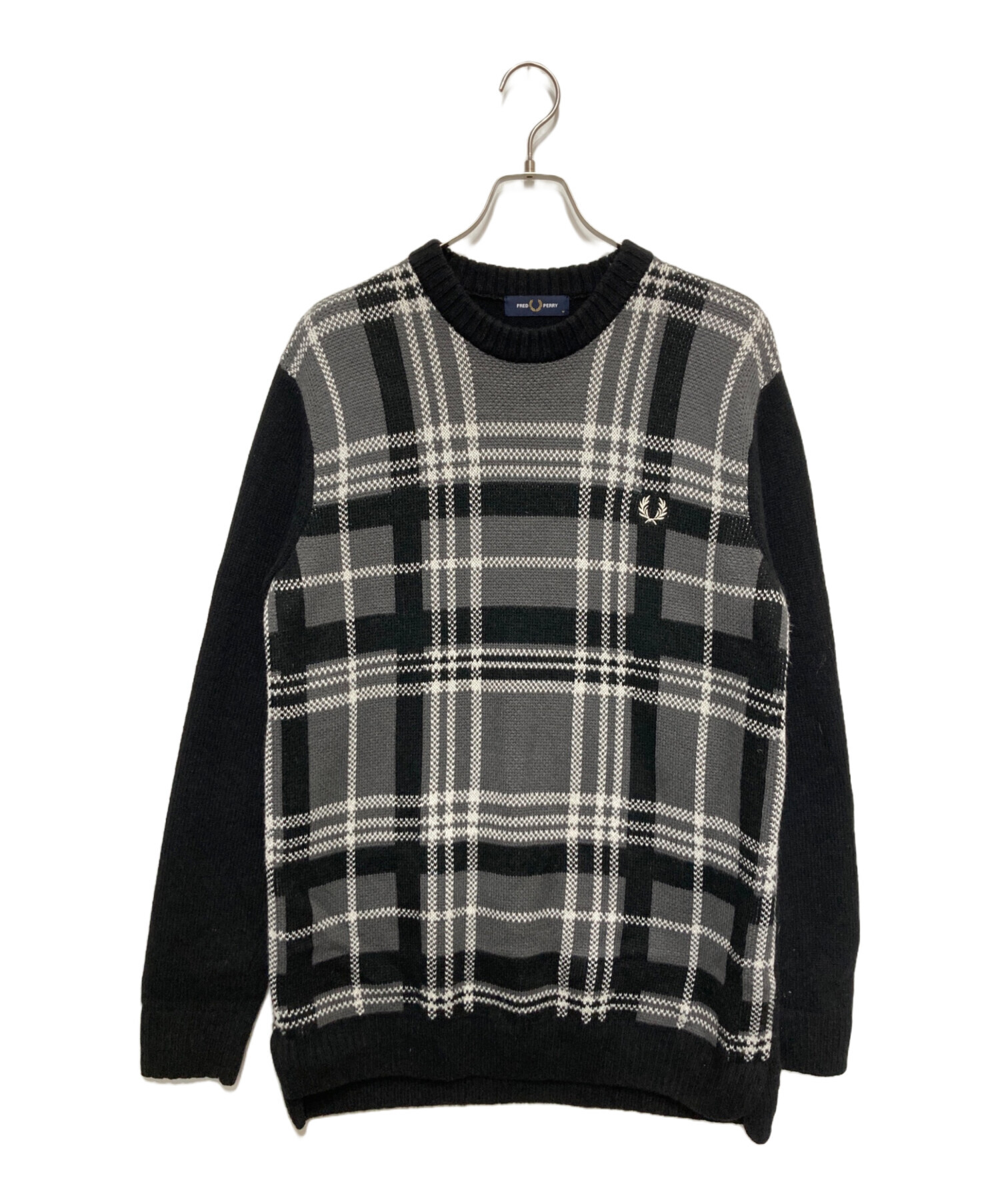 中古・古着通販】FRED PERRY (フレッドペリー) Tartan Panel Sweater