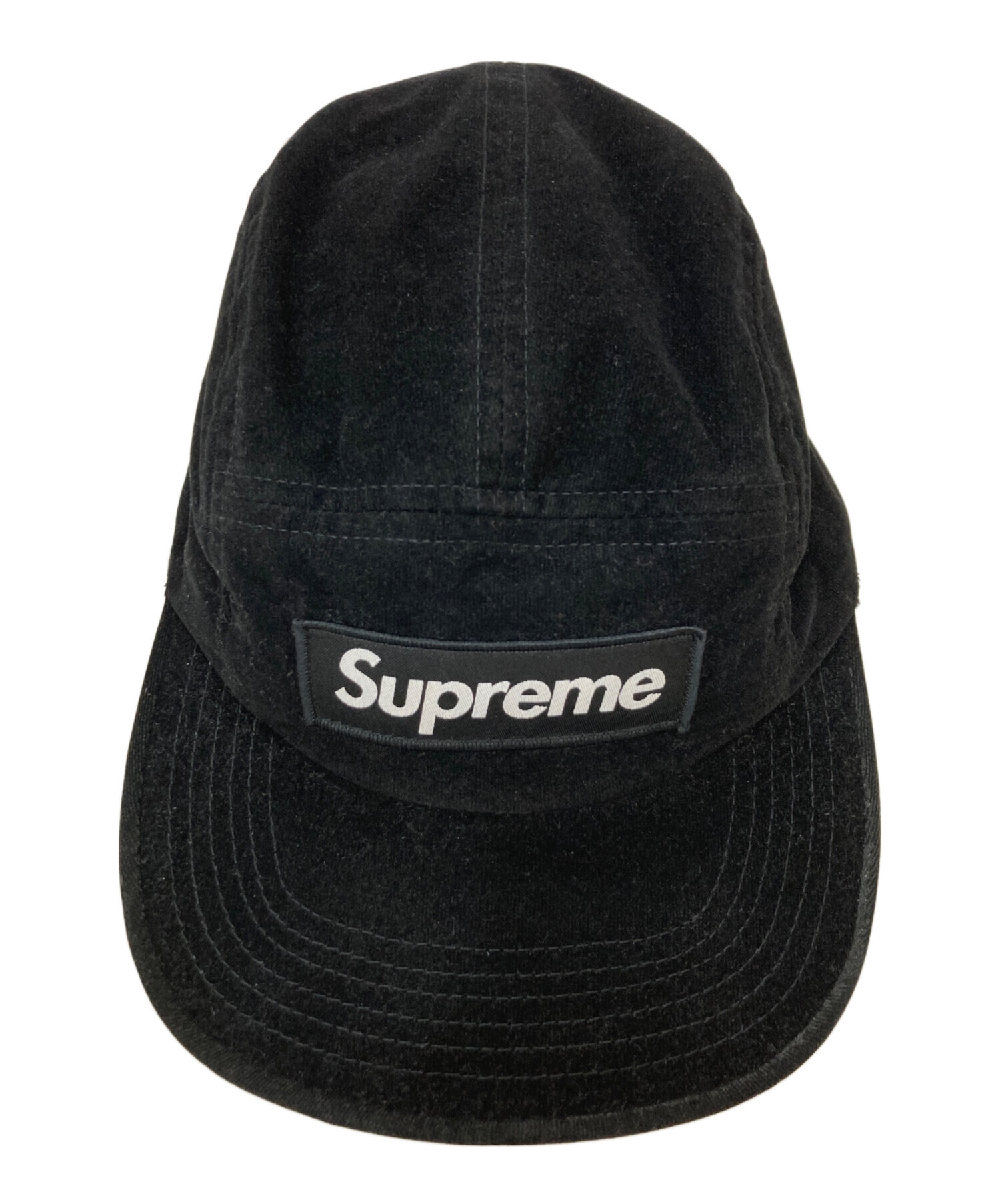 中古・古着通販】Supreme (シュプリーム) Velvet camp cap ブラック